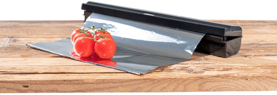 WENKO Folienspender »Modell Perfect-Cutter«, für Folienrollen bis 33 cm Breite, für Alufolien und Frischhaltefolien
