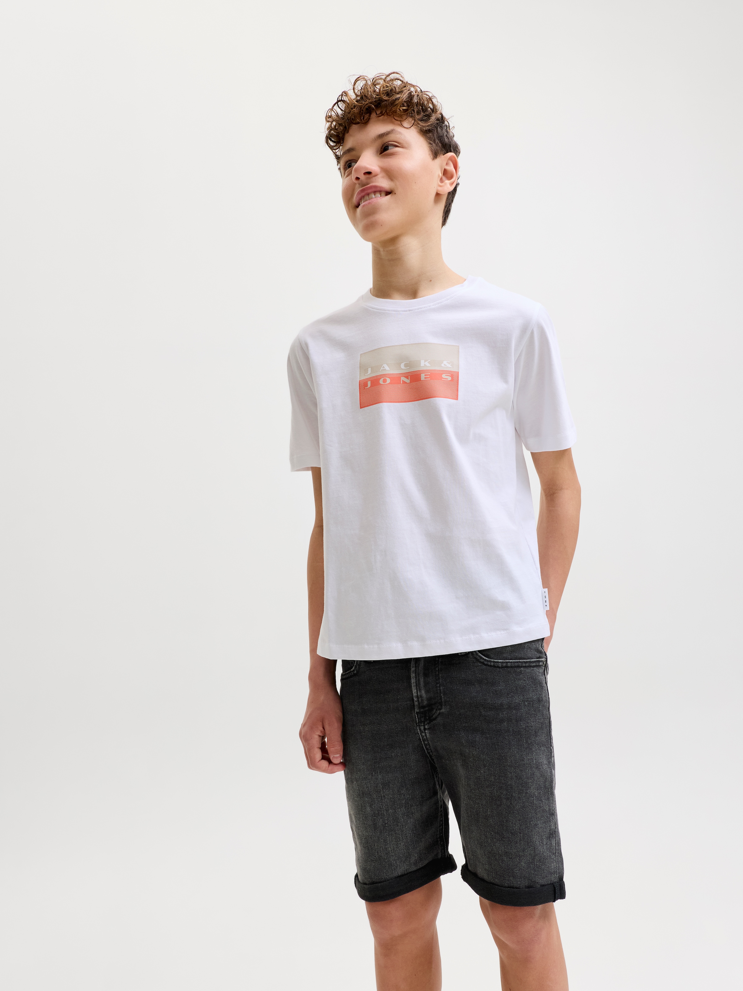Jack & Jones Junior Shorts »JJIRICK bequem mit mittlerer Taille für Jungen«  unifarben, modisch, regular fit, Web,