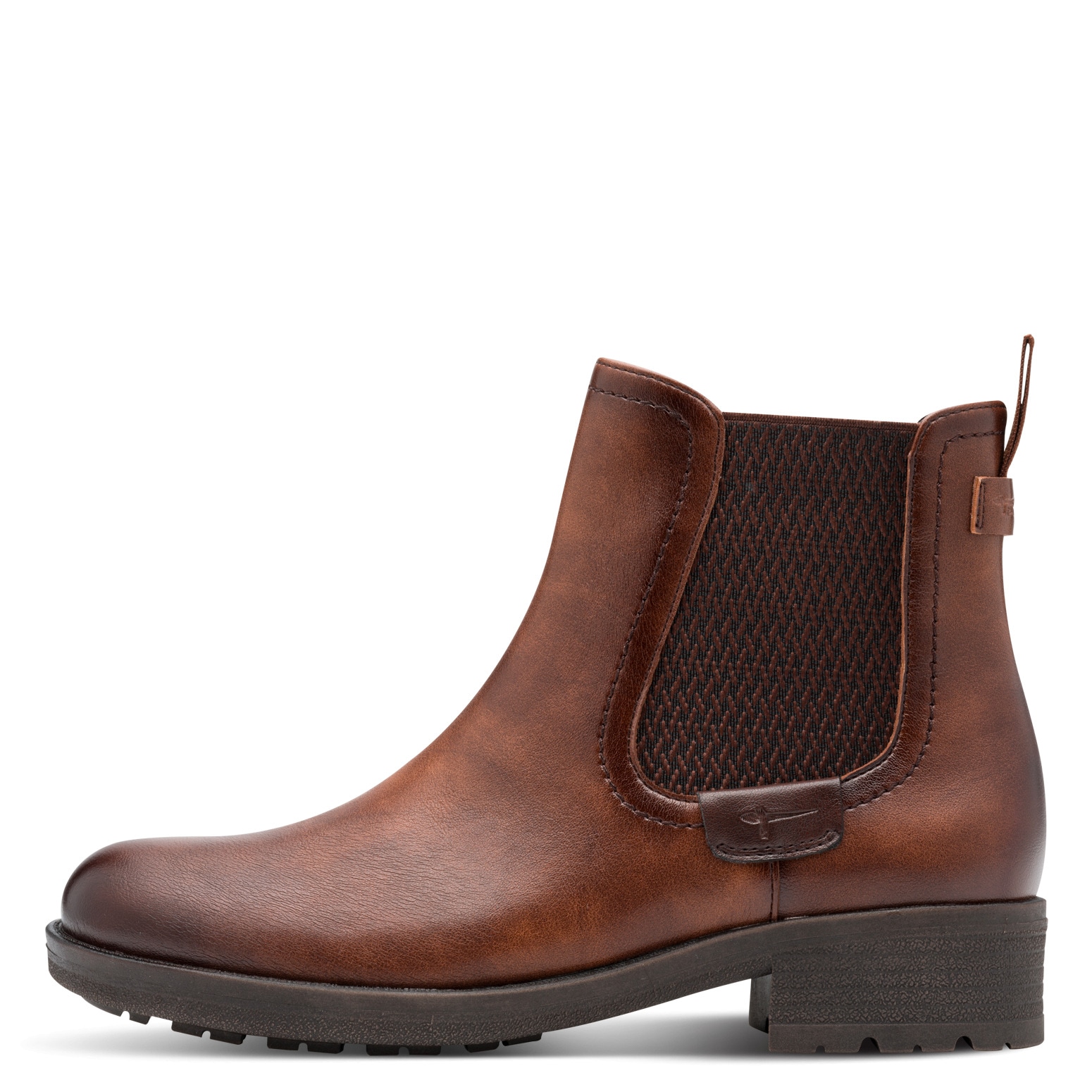 Tamaris Chelseaboots  , Blockabsatz, Stiefelette, Schlupfschuh im Used Look