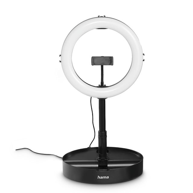 Hama Ringlicht »LED Ringleuchte mit Stativ für Handy, Webcam, Mikrofon,  Videokonferenz« jetzt bestellen bei OTTO