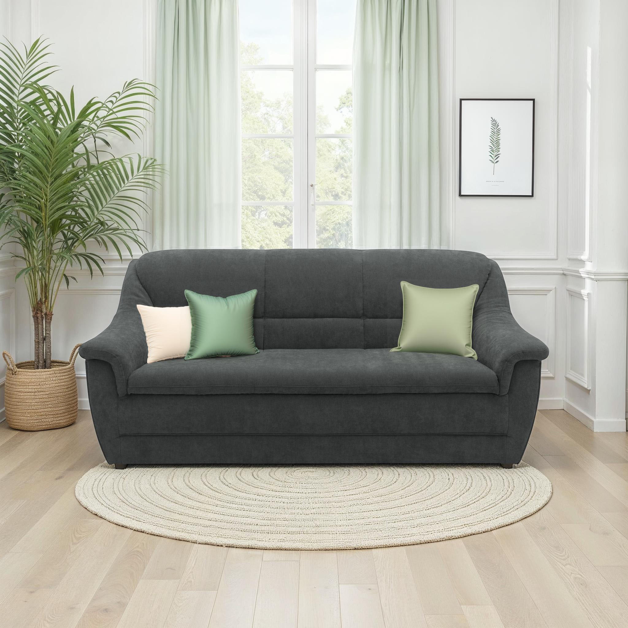 DOMO collection 3-Sitzer »Lale, zeitloses und komfortables Sofa, bequeme Armlehnen«