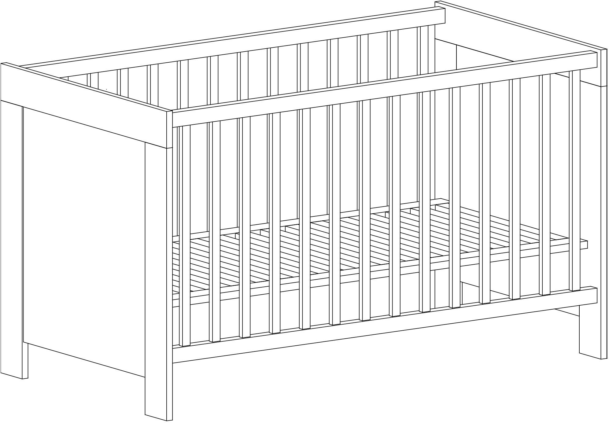 arthur berndt Babymöbel-Set »Til«, (Spar-Set, 2 St., Kinderbett, Wickelkommode), mit Kinderbett und Wickelkommode; Made in Germany