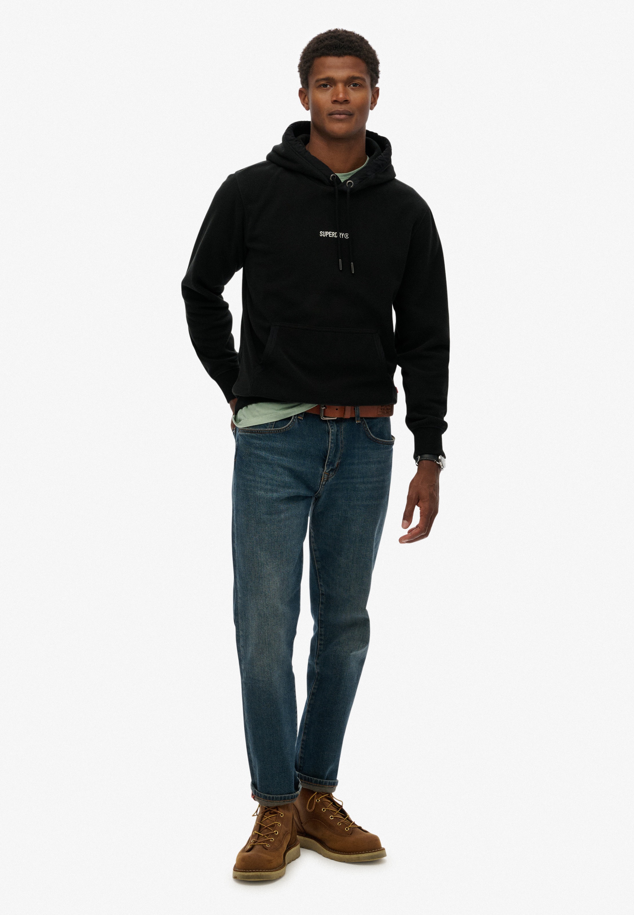 Superdry Kapuzensweatshirt »MICRO LOGO FLEECE HOOD«
