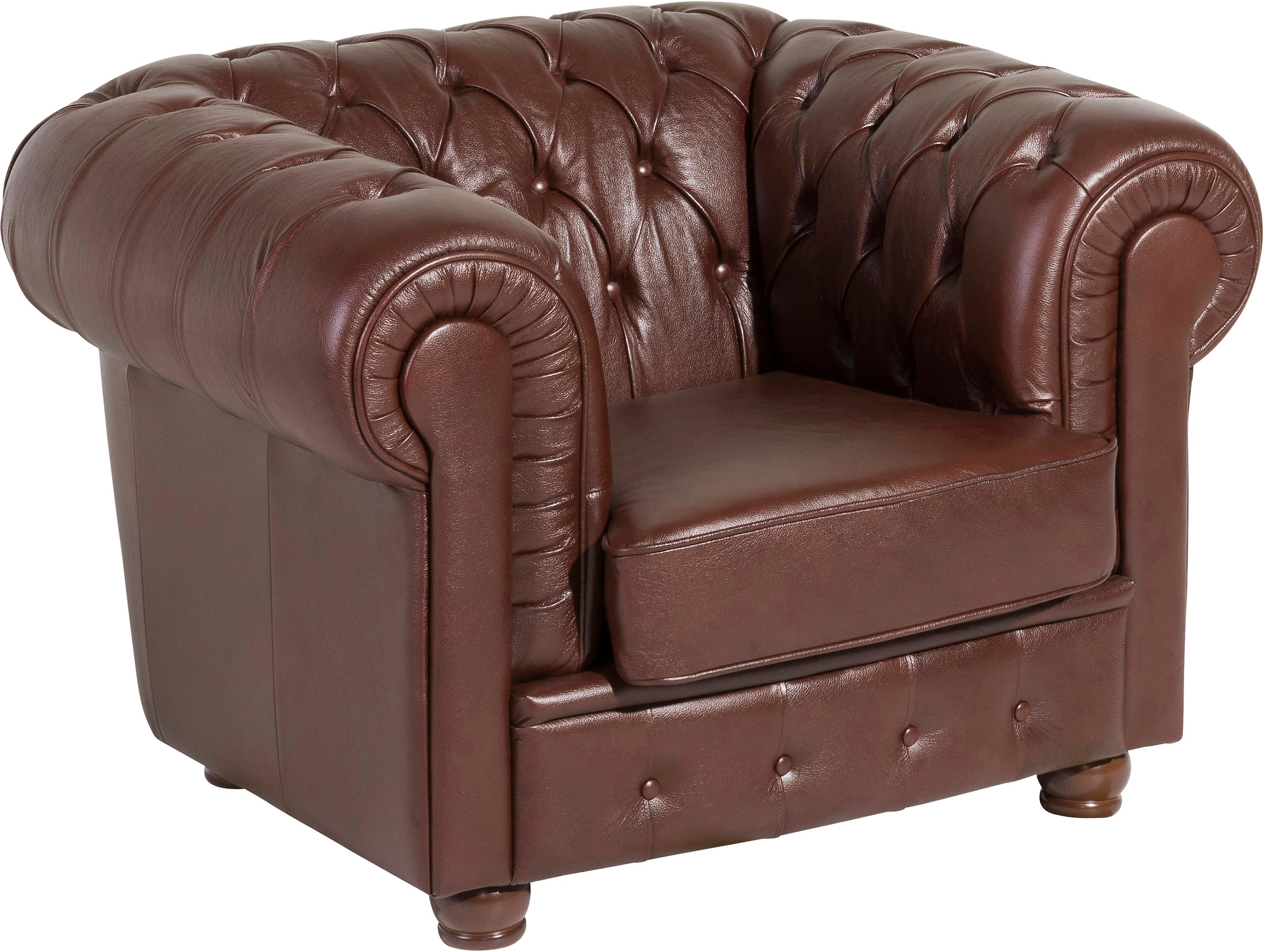 Sessel »Bristol, Loungesessel, Chesterfield, aufwendige Verarbeitungsdetails«, mit...