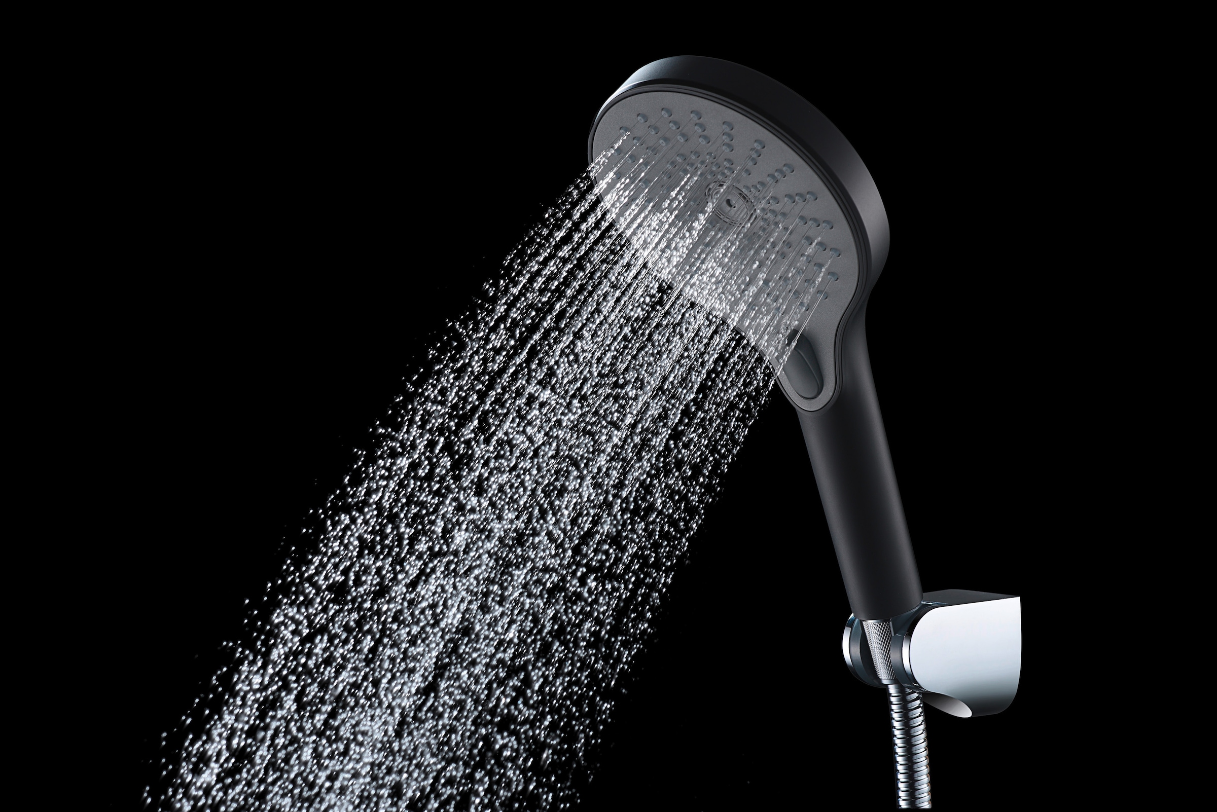 WENKO Handbrause »Ultimate Shower«, (1 tlg.), Schwarz/Grau, Ø 13 cm
