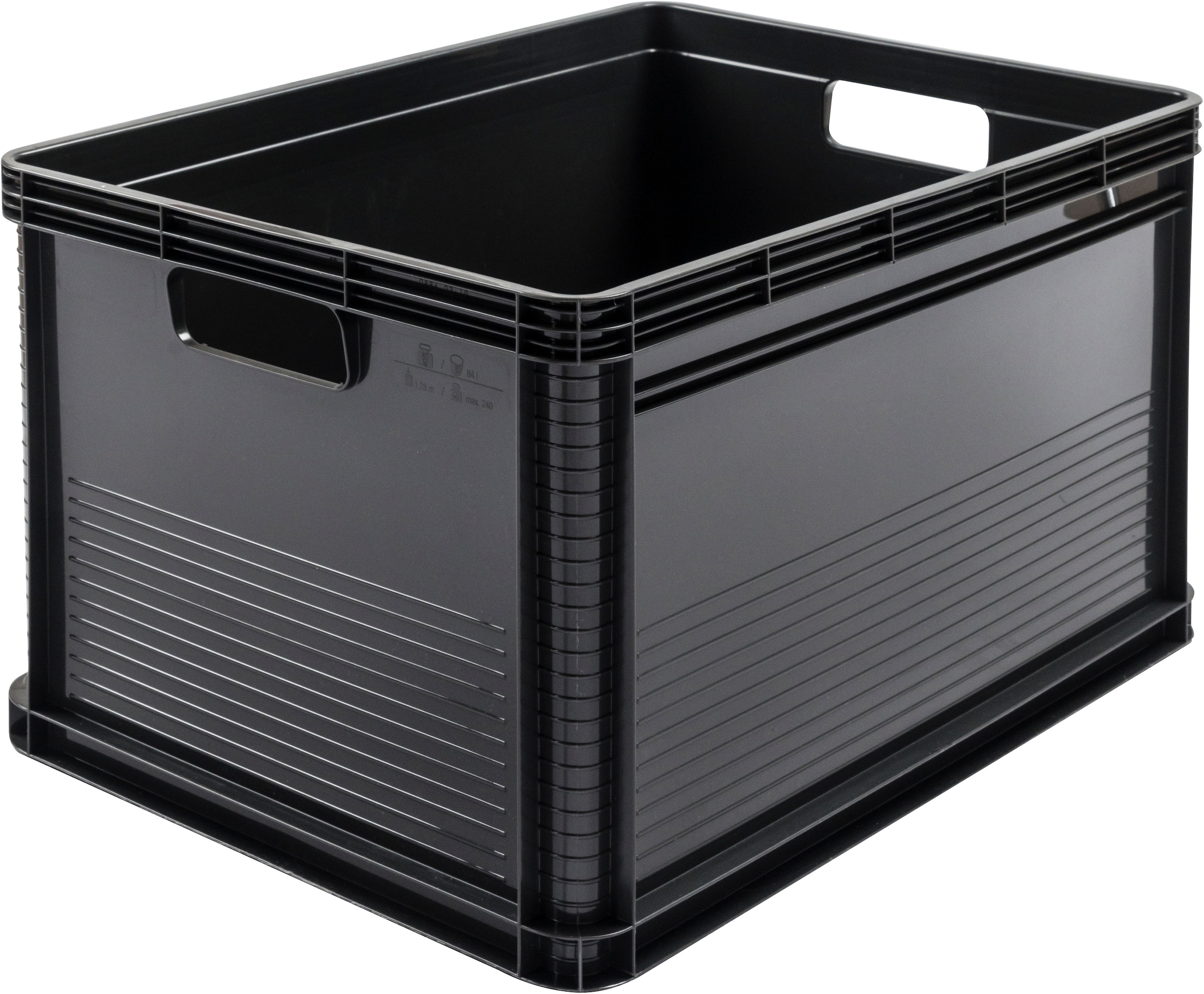 keeeper Transportbehälter »Transportbox robert, 3er Set, 64 L, 60 x 40 x 32 cm« 40 cm breit 32 cm hoch 60 cm lang Set, 3 Stk. tlg. säure- und laugenbeständig, 60 kg Tragkraft