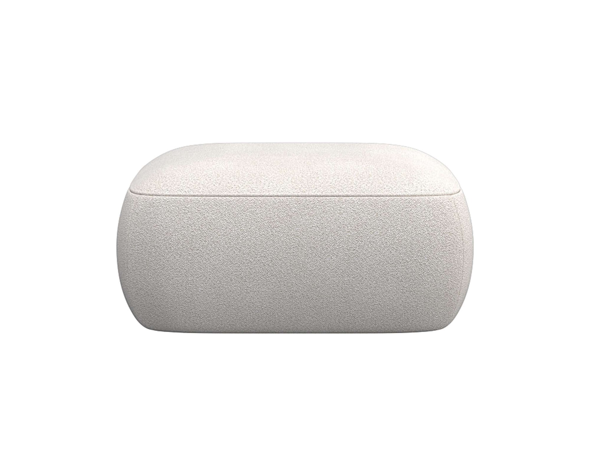 Pouf »Torino, rund, bodennah, Sitzhocker, Polsterhocker«, Modernes, organisches...