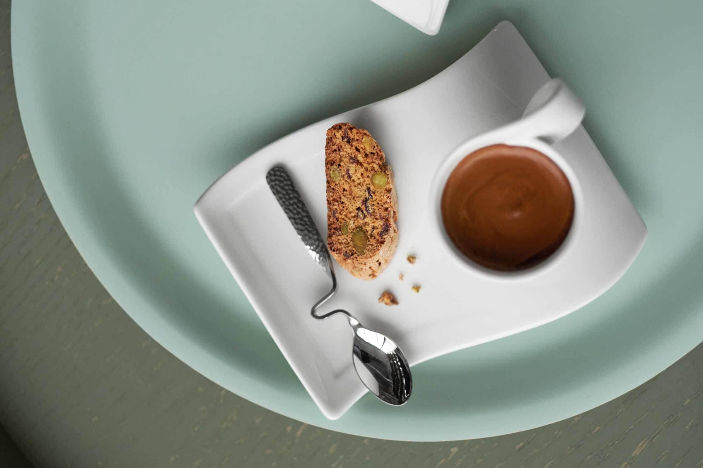 Villeroy & Boch Esslöffel »Kaffee- & Espresso-Löffel NewWave Caffè Spoon 17,5 cm & 12 cm 12er Set silber« Spülmaschinenfest