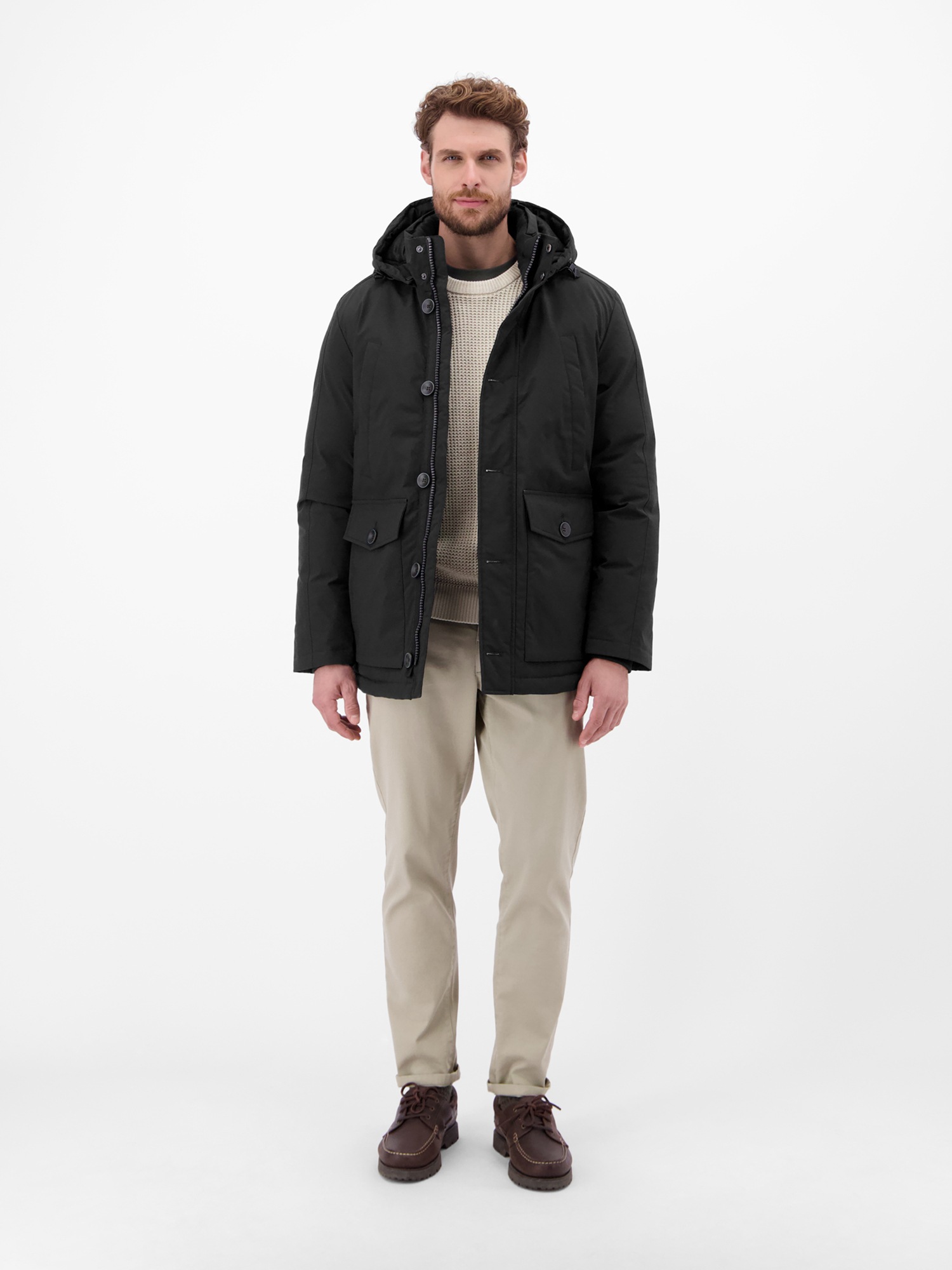 LERROS Wintermantel »Herren Wintermantel mit Kapuze«