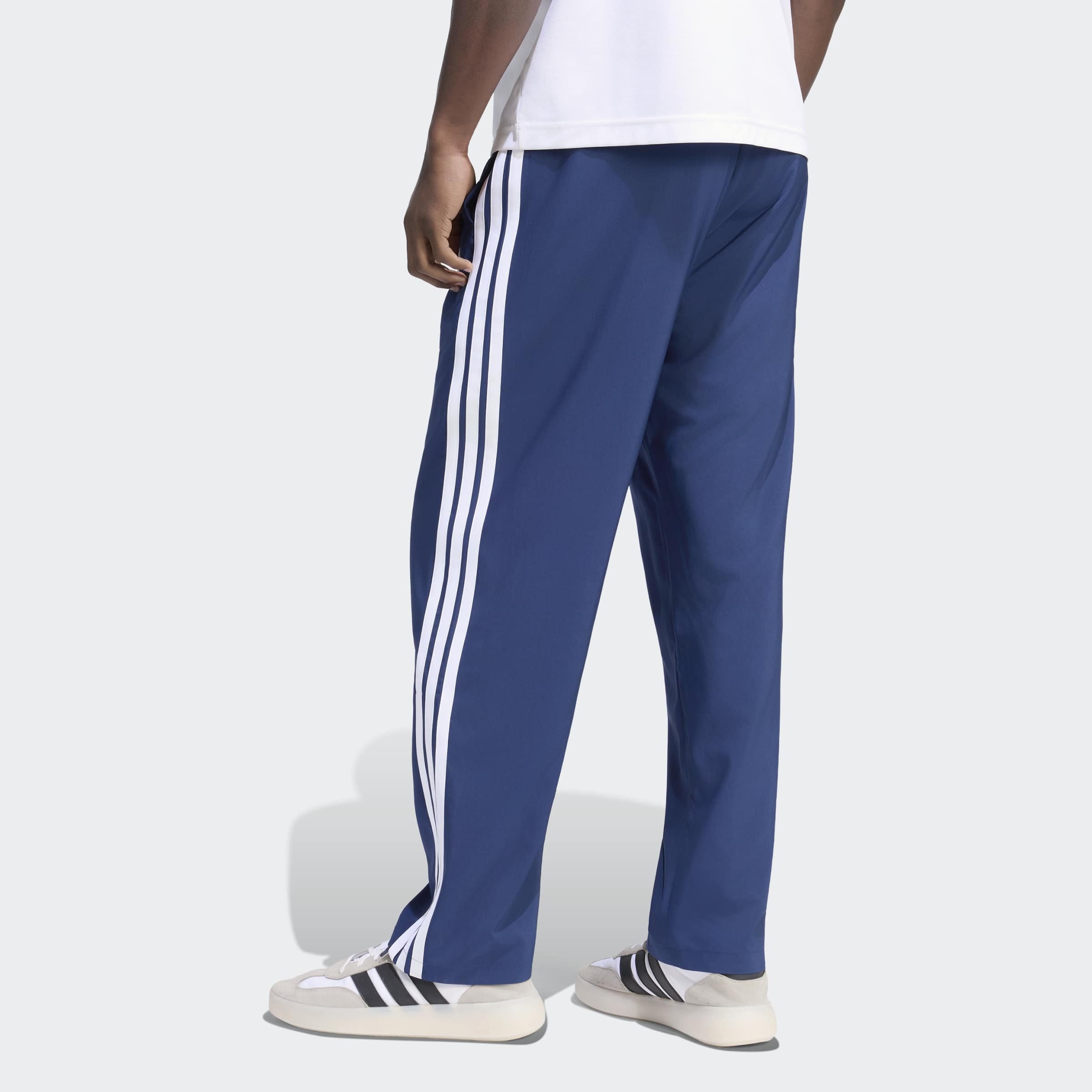 adidas Sportswear Sporthose »ESSENTIALS 3-STREIFEN STANFORD LITE WOVEN TAPERED OPEN HEM«