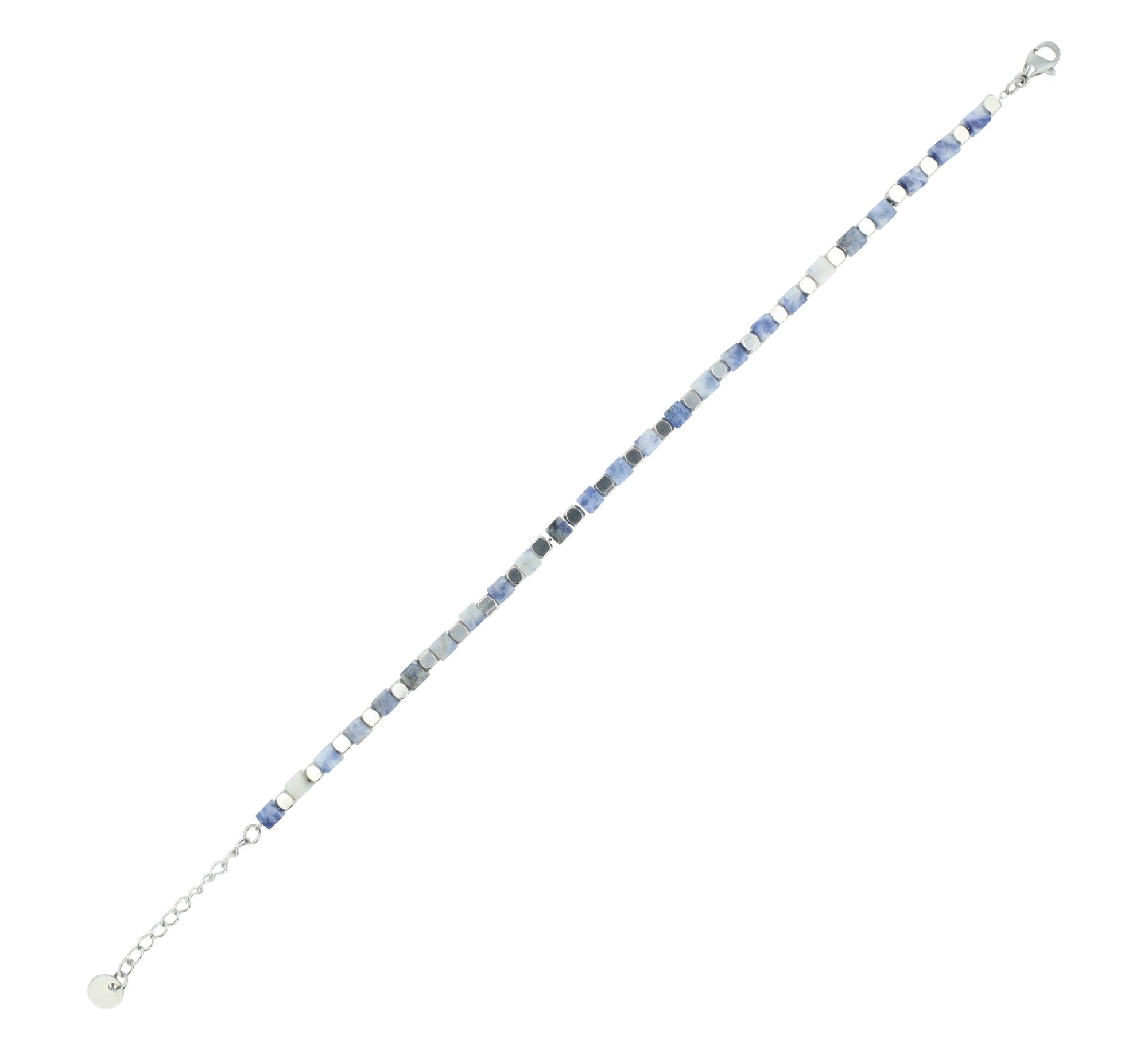 Adelia´s Armband »Damen Armband aus Edelstahl mit Aventurin 18,5+3 cm«