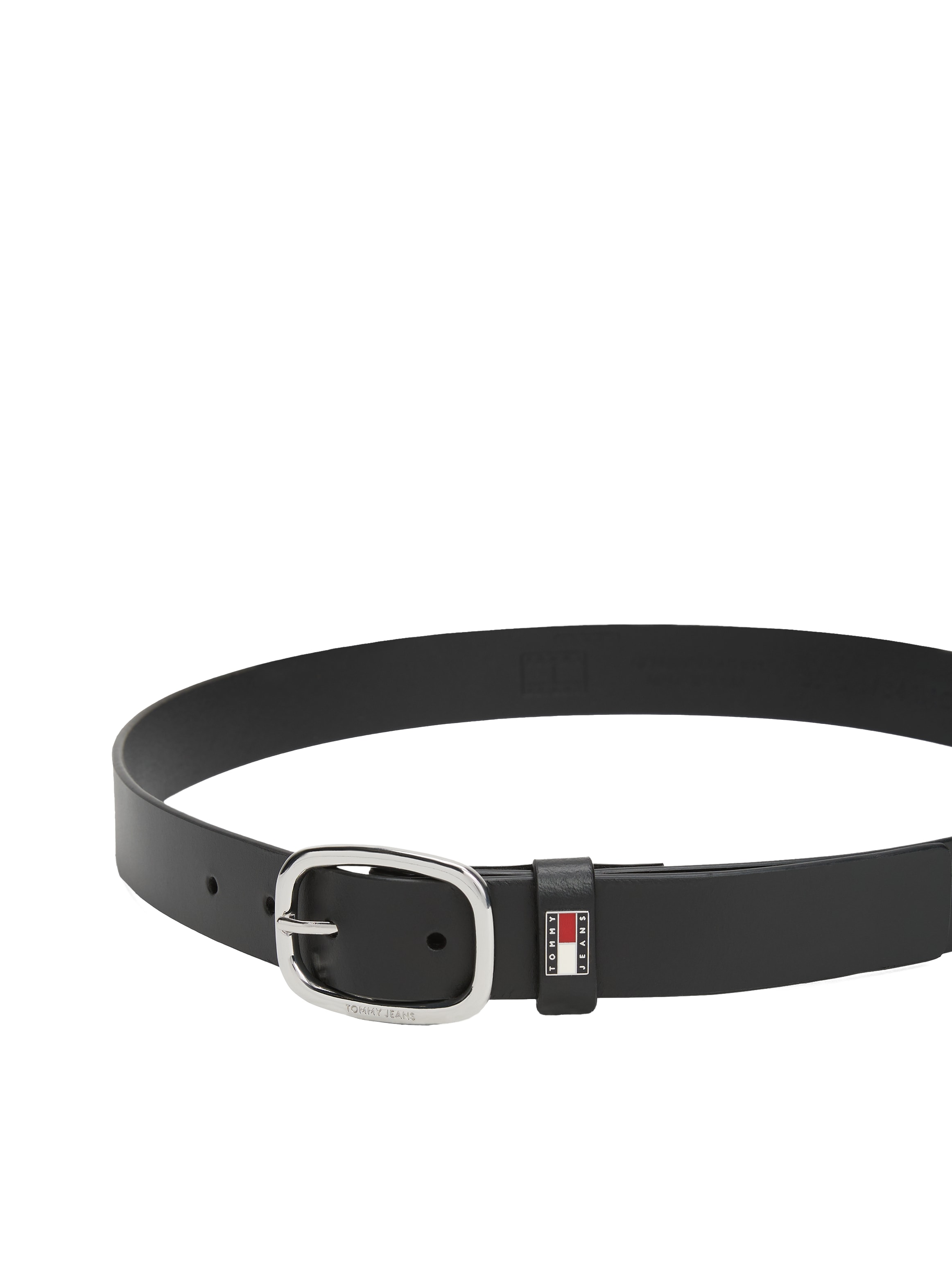 Tommy Jeans Ledergürtel »TJW OVAL 3.0 cm breit« Ovale Einfachdornschließe und Logo am Verschluss