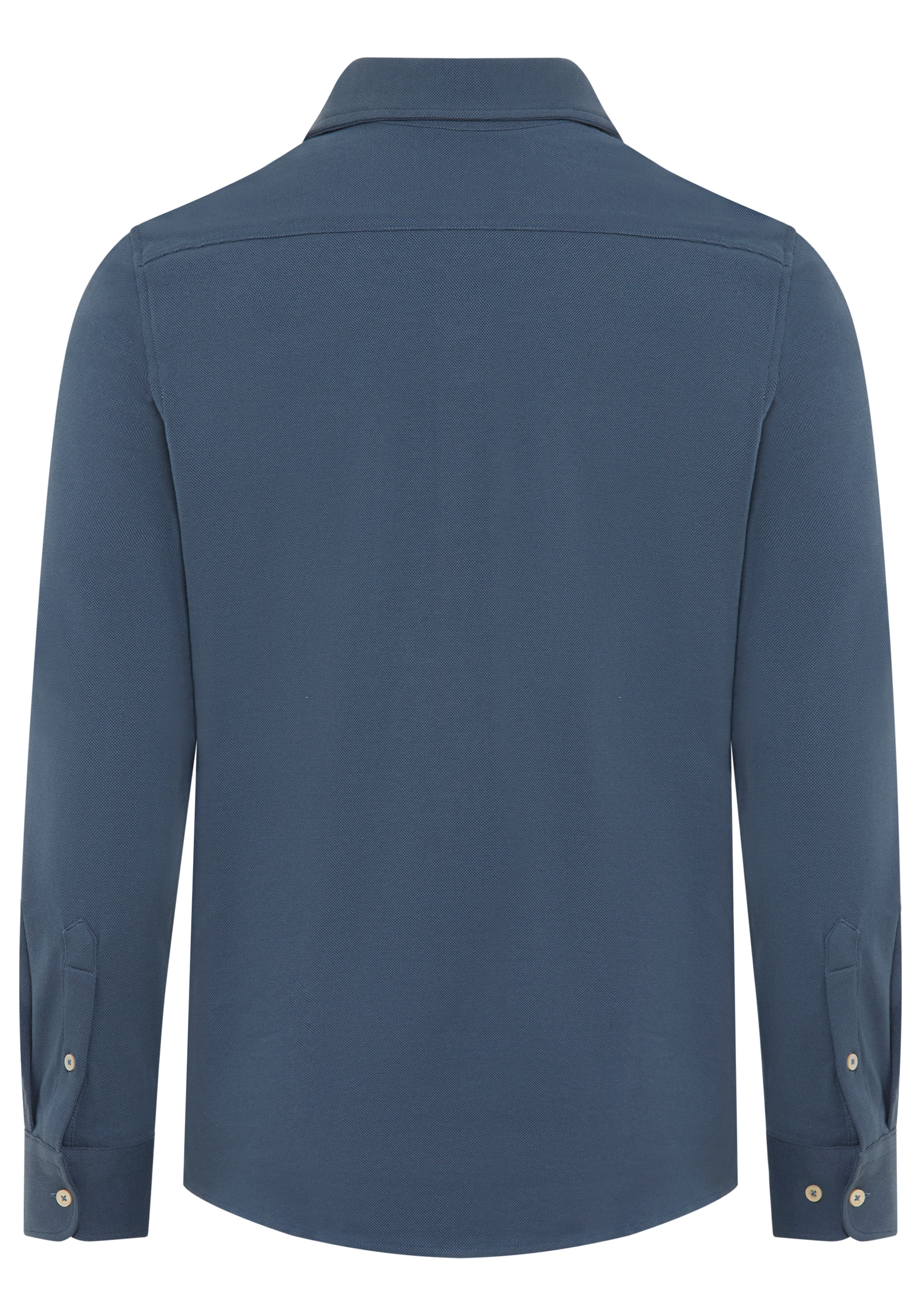 Marc O'Polo Langarmhemd Shaped Fit, mit feiner Piqué-Struktur