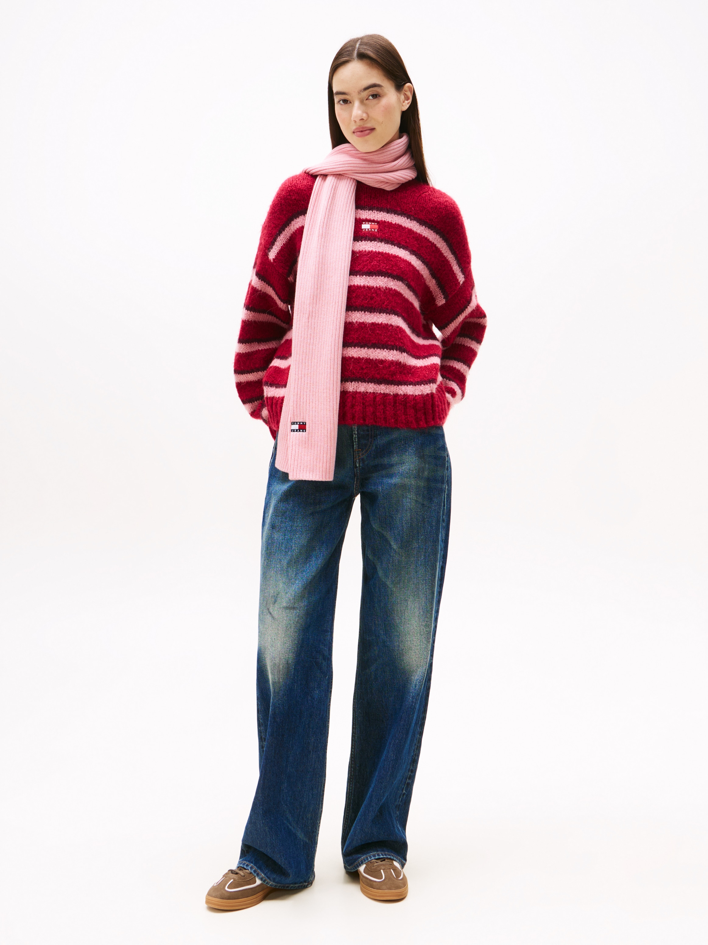 Tommy Jeans Schal »TJW HERITAGE CORE SCARF«, Rippstrick, 190 x 28 cm