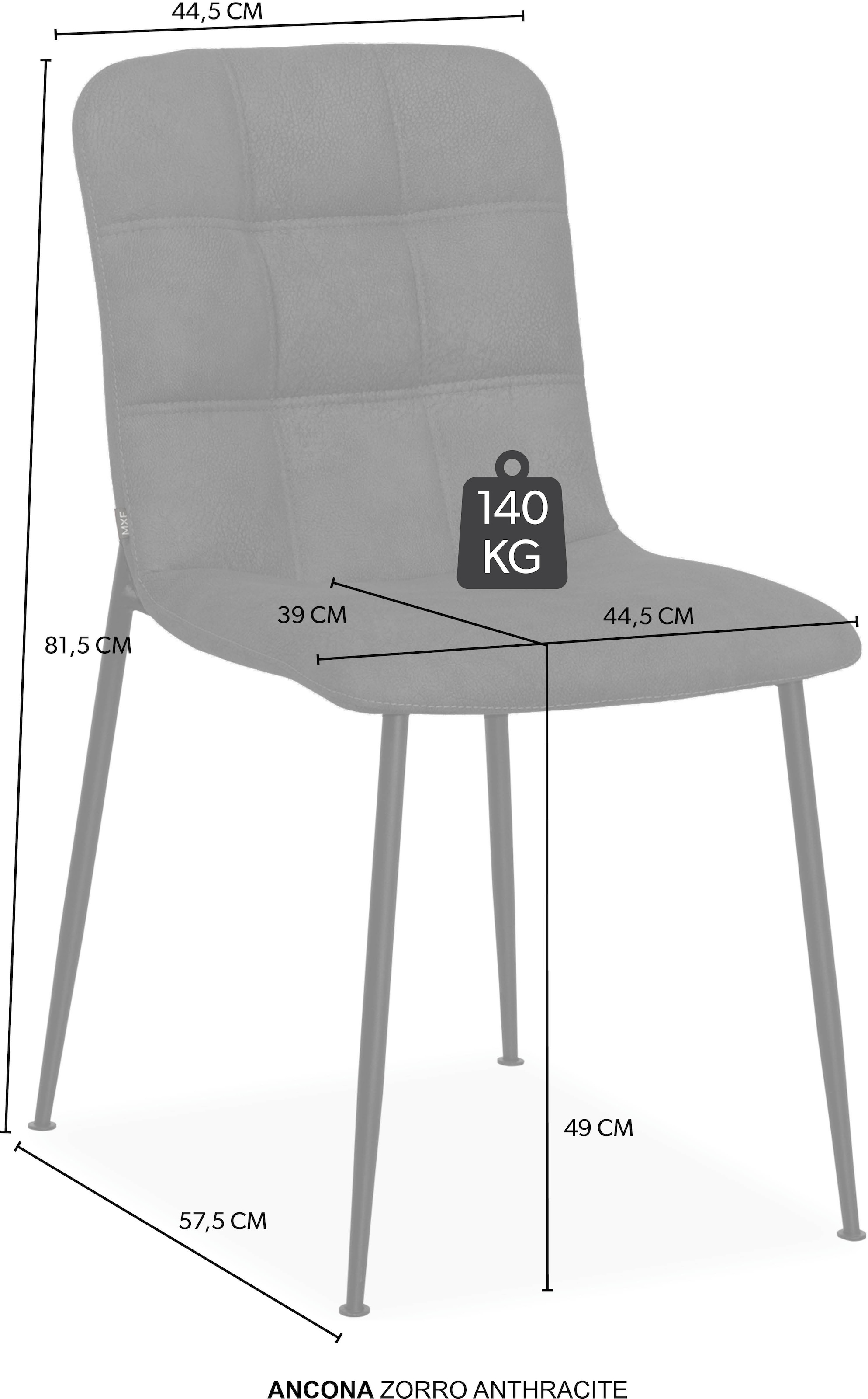 OMG Design Esszimmerstuhl »Ancona« (Set) 2 Stk.Schalenstuhl, bequem gepolstert, Esszimmerstuhl