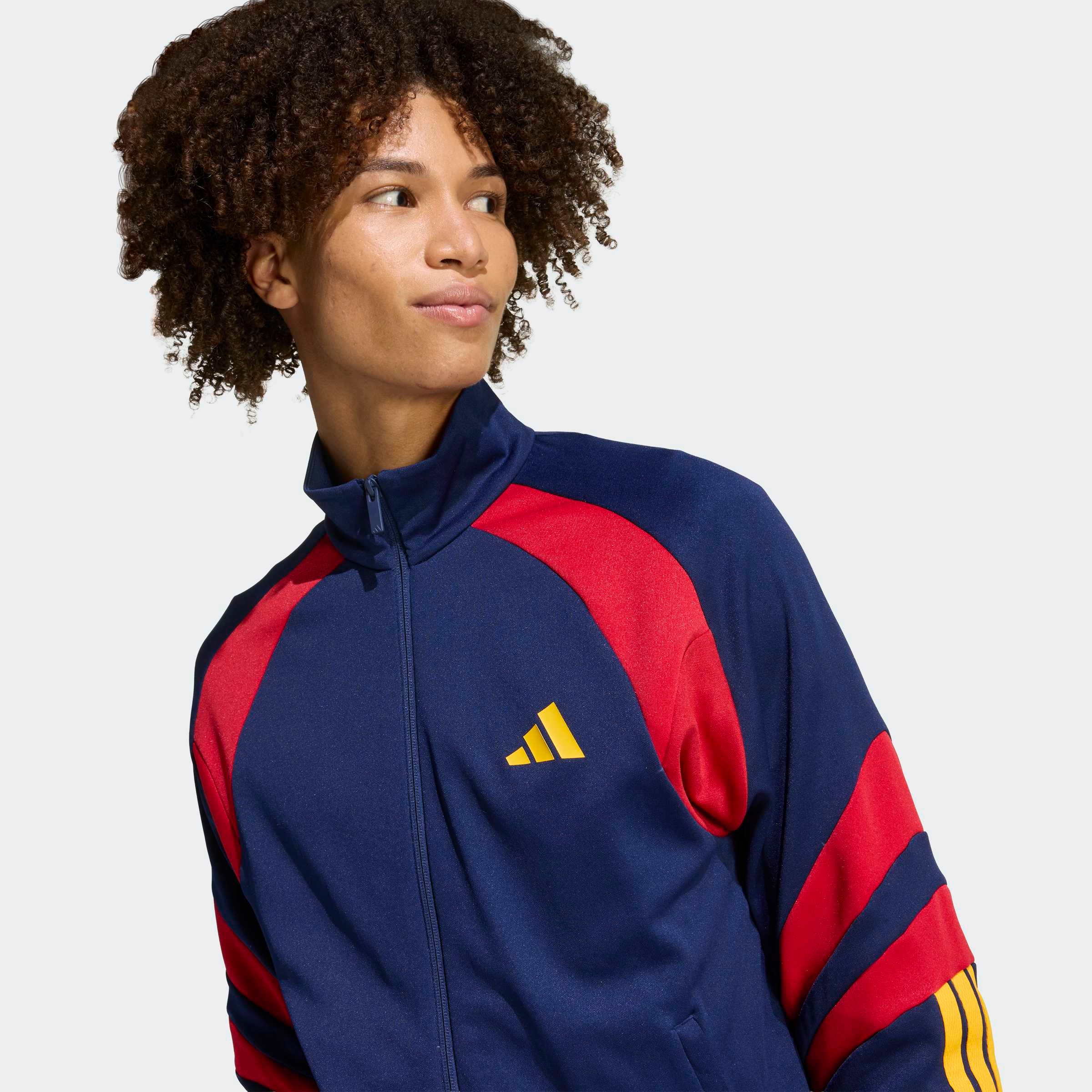 adidas Sportswear Trainingsjacke »HOUSE OF TIRO NATIONS PACK TRACK« mit Reißverschluss, aus Baumwolle