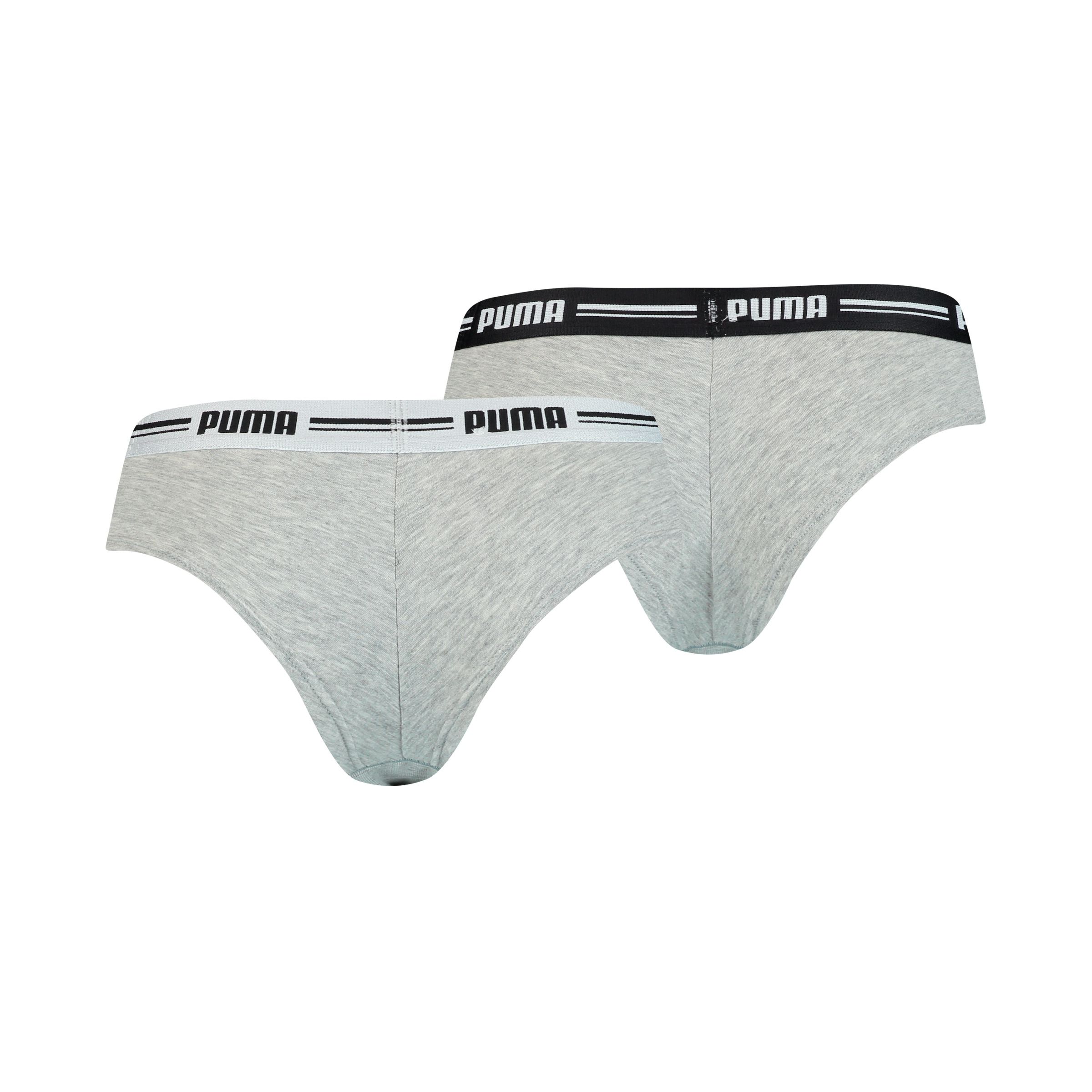 PUMA Brasilslip »PUMA WOMEN BRAZILIAN 2P HANG«, (2er Pack), mit weichem Logobündchen