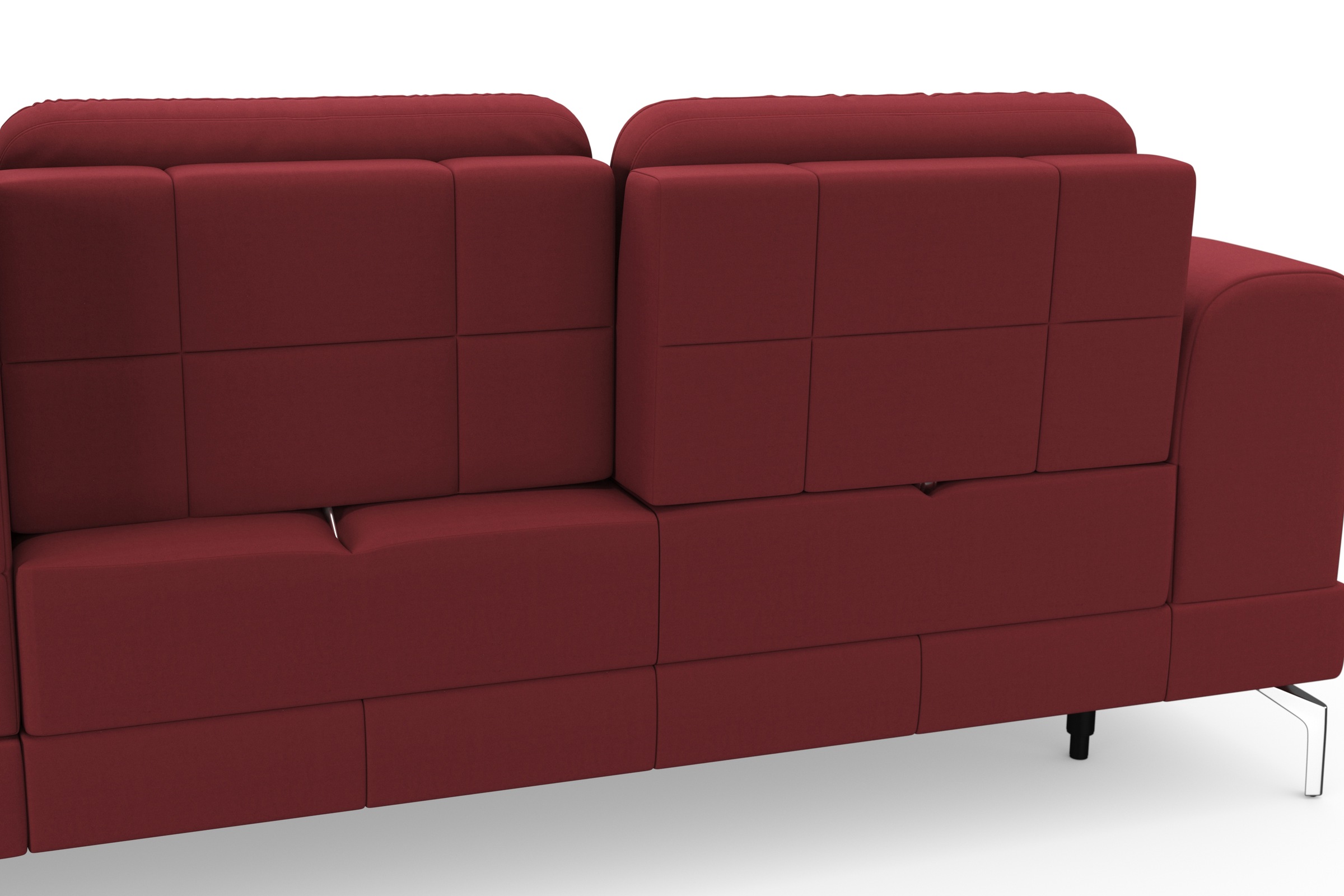 sit&more Ecksofa »Bendigo L-Form«, inklusive Sitztiefenverstellung, Bodenfreiheit 15 cm, 2 Fußfarben