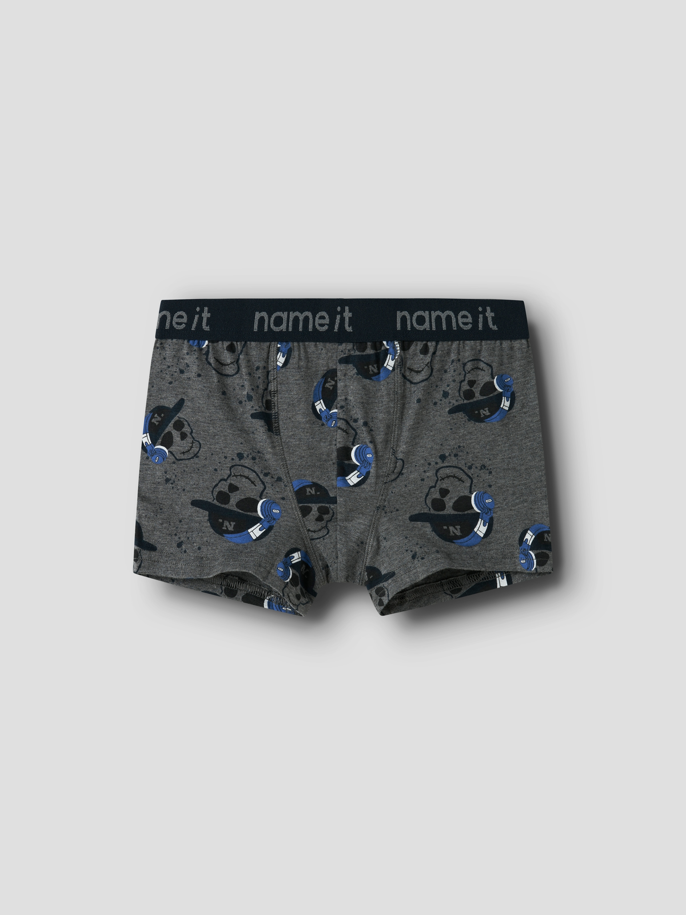 Name It Trunk »NKMBOXER 3P DARK GREY MEL SKULL NOOS«, (3 St.)