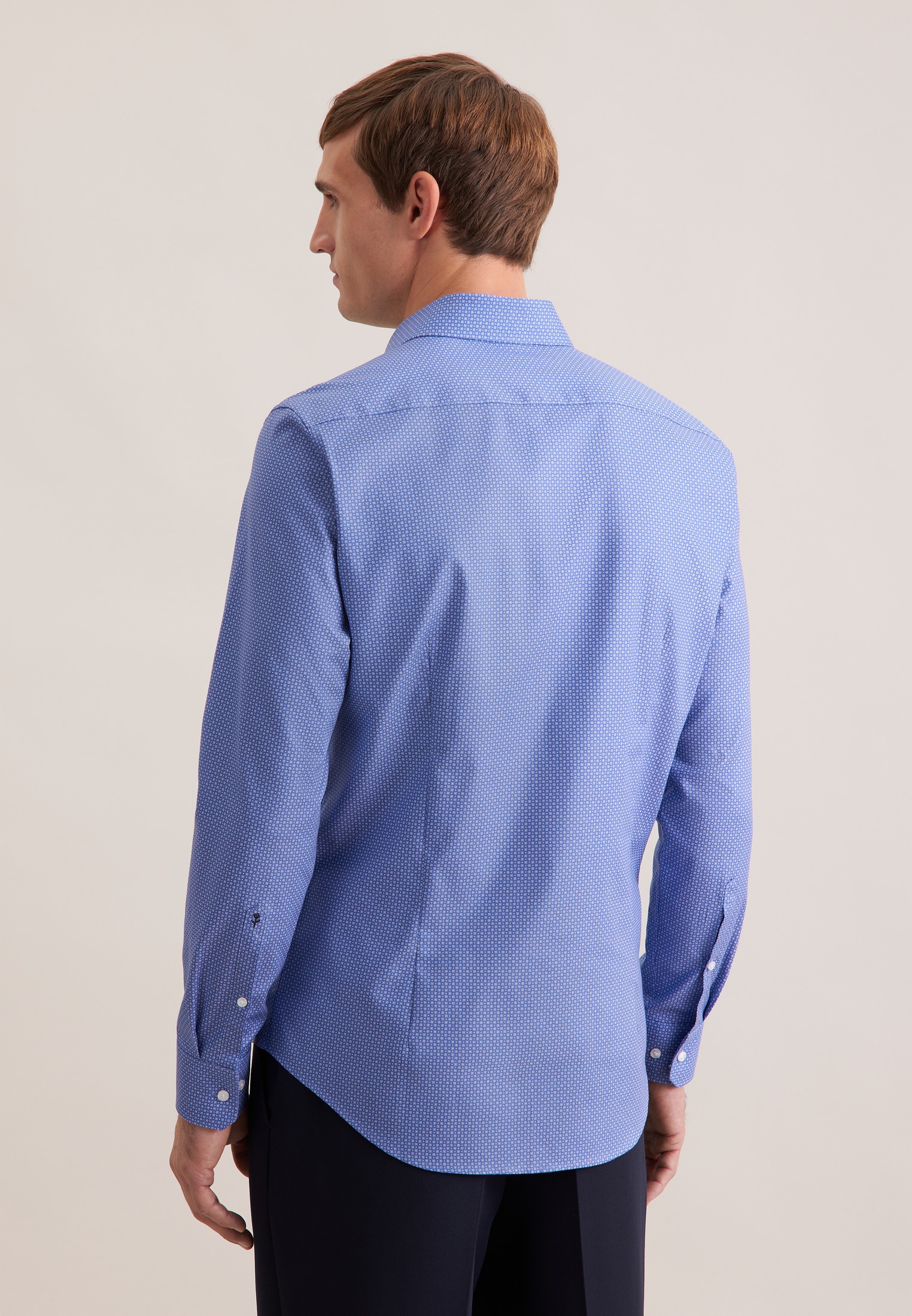 seidensticker Businesshemd »Schwarze Rose« Slim 1/1 Kentkragen Druck