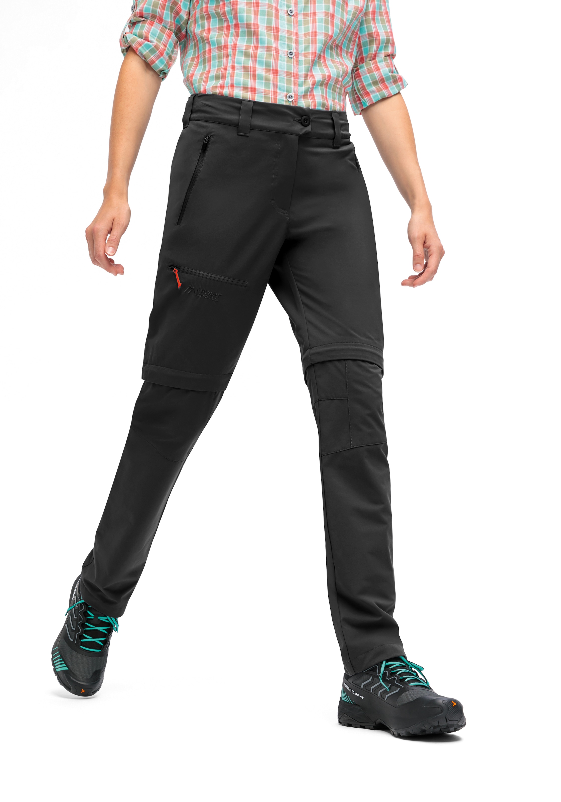 Maier Sports Outdoorhose »Nata Zip Loop«  Damen Zip-Off Wanderhose, atmungsaktive Trekkinghose, Regular Fit