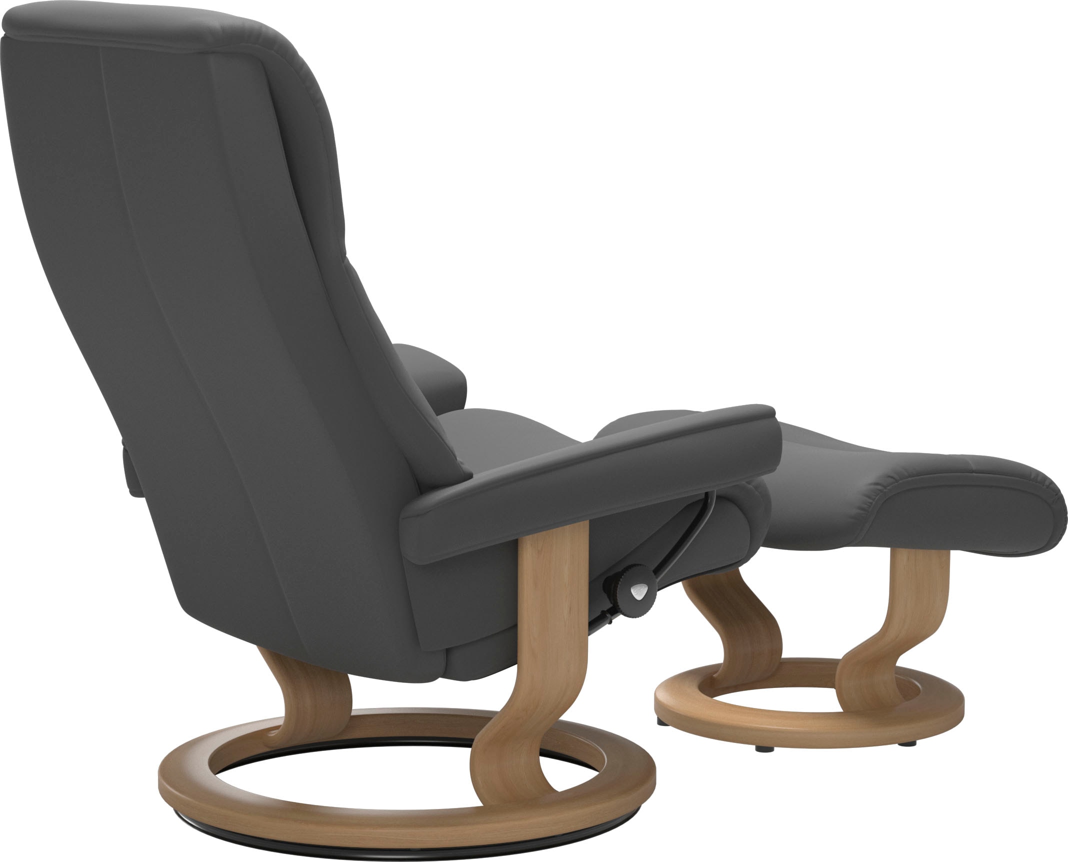 Stressless® Relaxsessel »View« Set, Relaxsessel mit Hocker,  mit Classic Base, Größe M,Gestell Eiche