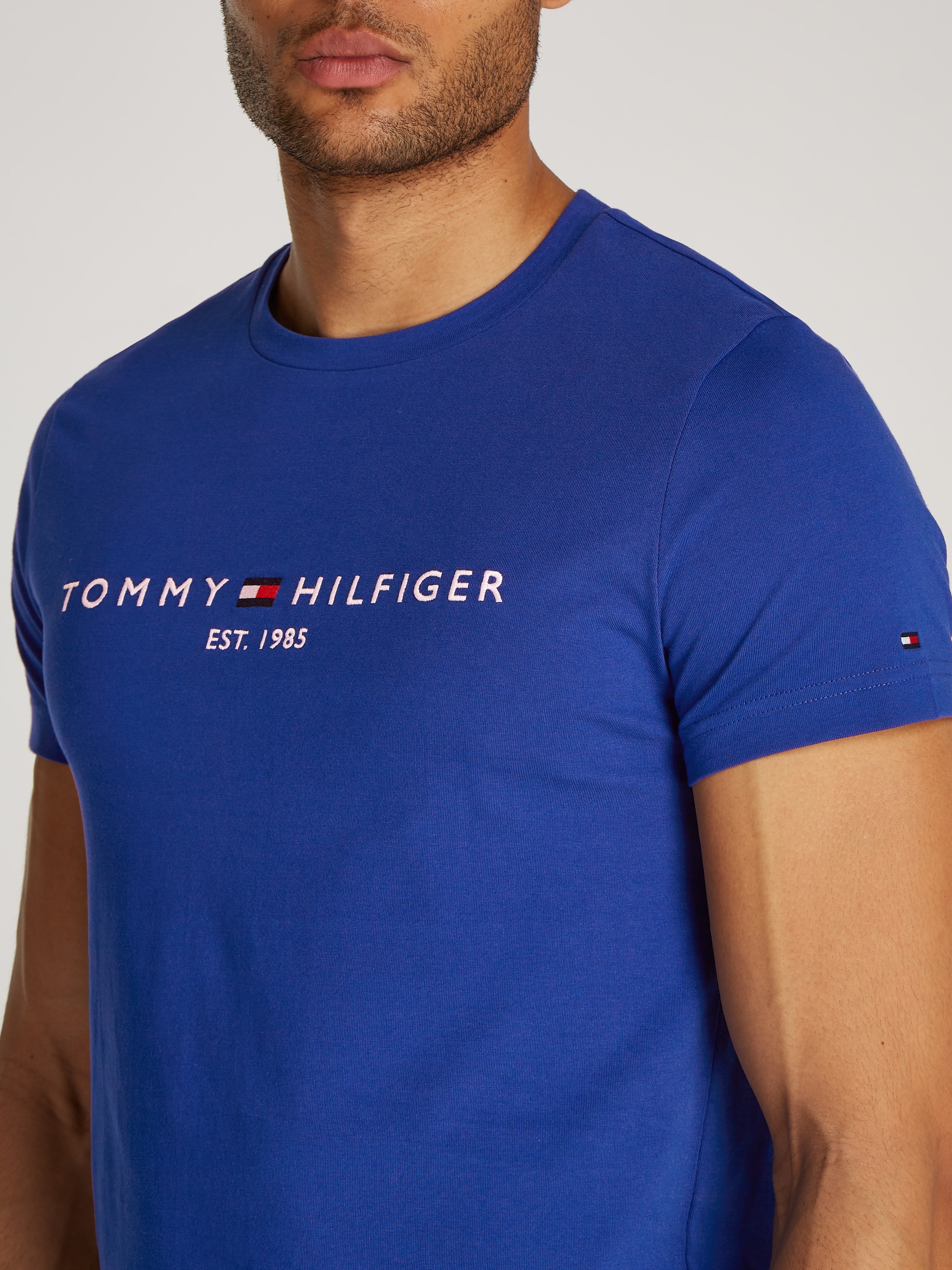 Tommy Hilfiger T-Shirt »TOMMY LOGO TEE«, aus reiner Baumwolle