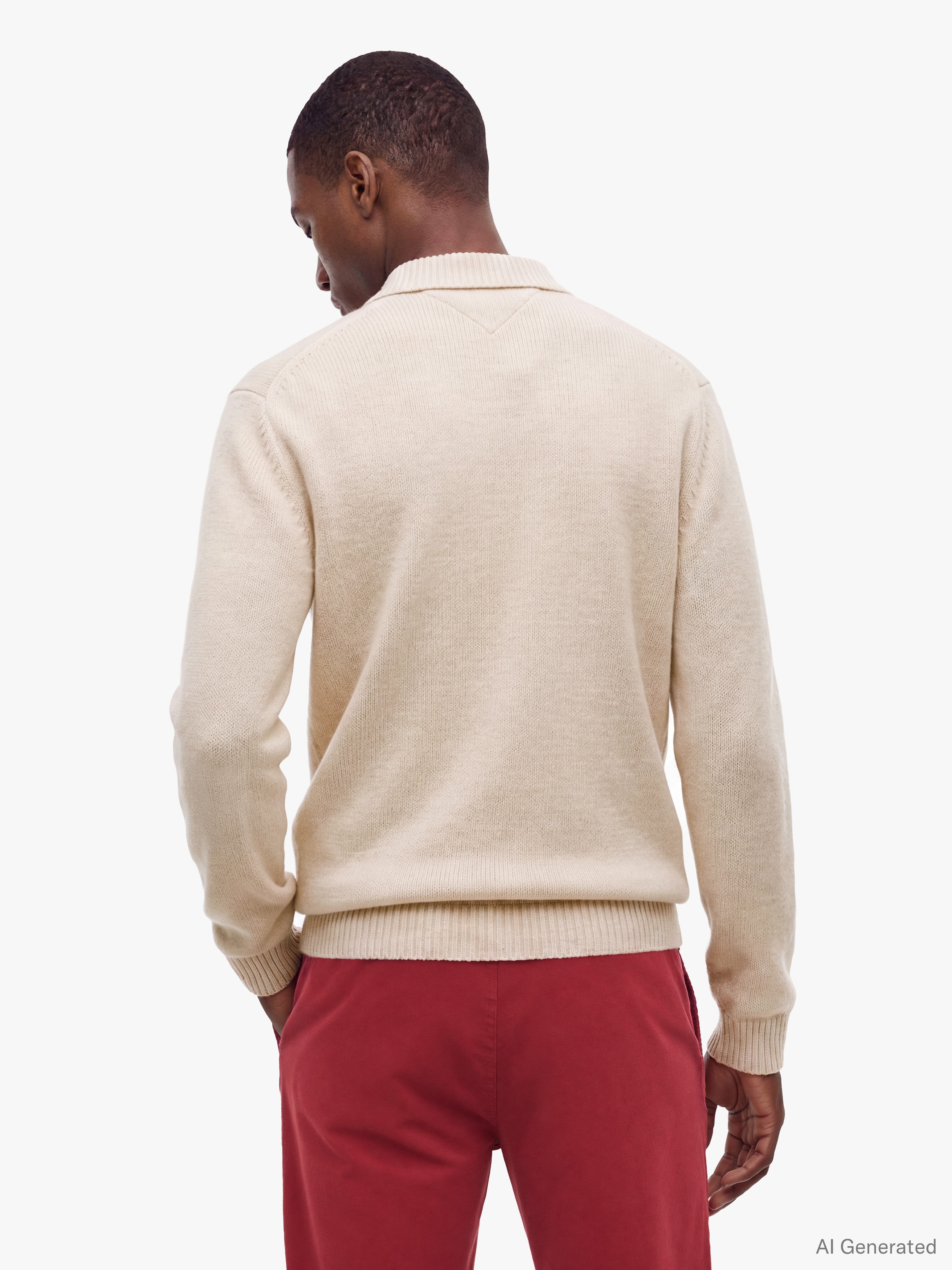 Tommy Hilfiger Polokragenpullover »LAMBSWOOL LS POLO« aus reiner Lammwolle
