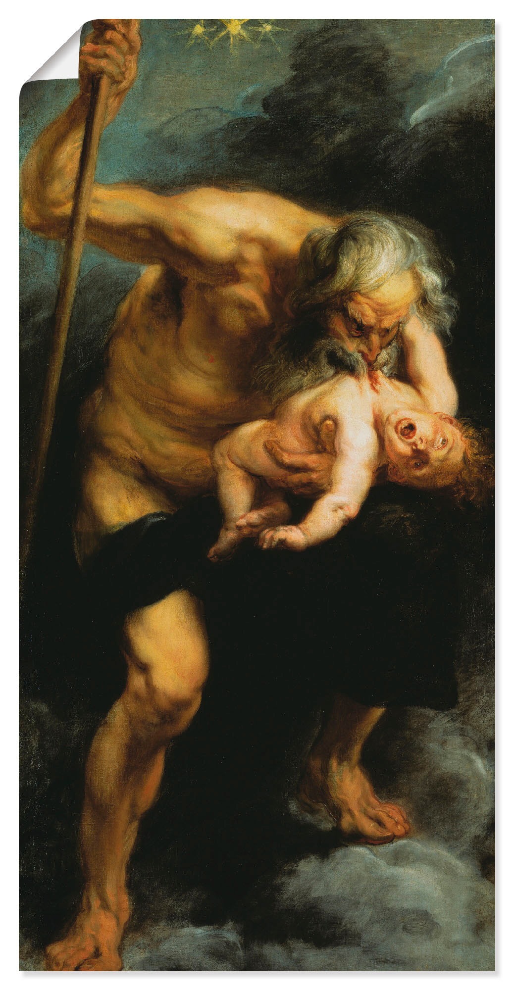 Artland Wandbild »Saturn verschlingt einen Sohn«, Dark Fantasy, (1 St.), in vielen Größen & Produktarten -Leinwandbild, Poster, Wandaufkleber / Wandtattoo auch für Badezimmer geeignet