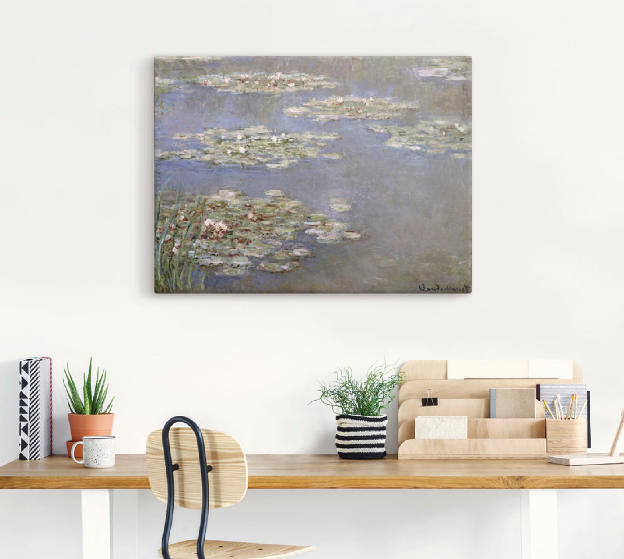 Artland Leinwandbild »Seerosen. Um 1905«, Blumen, (1 St.), auf Keilrahmen gespannt