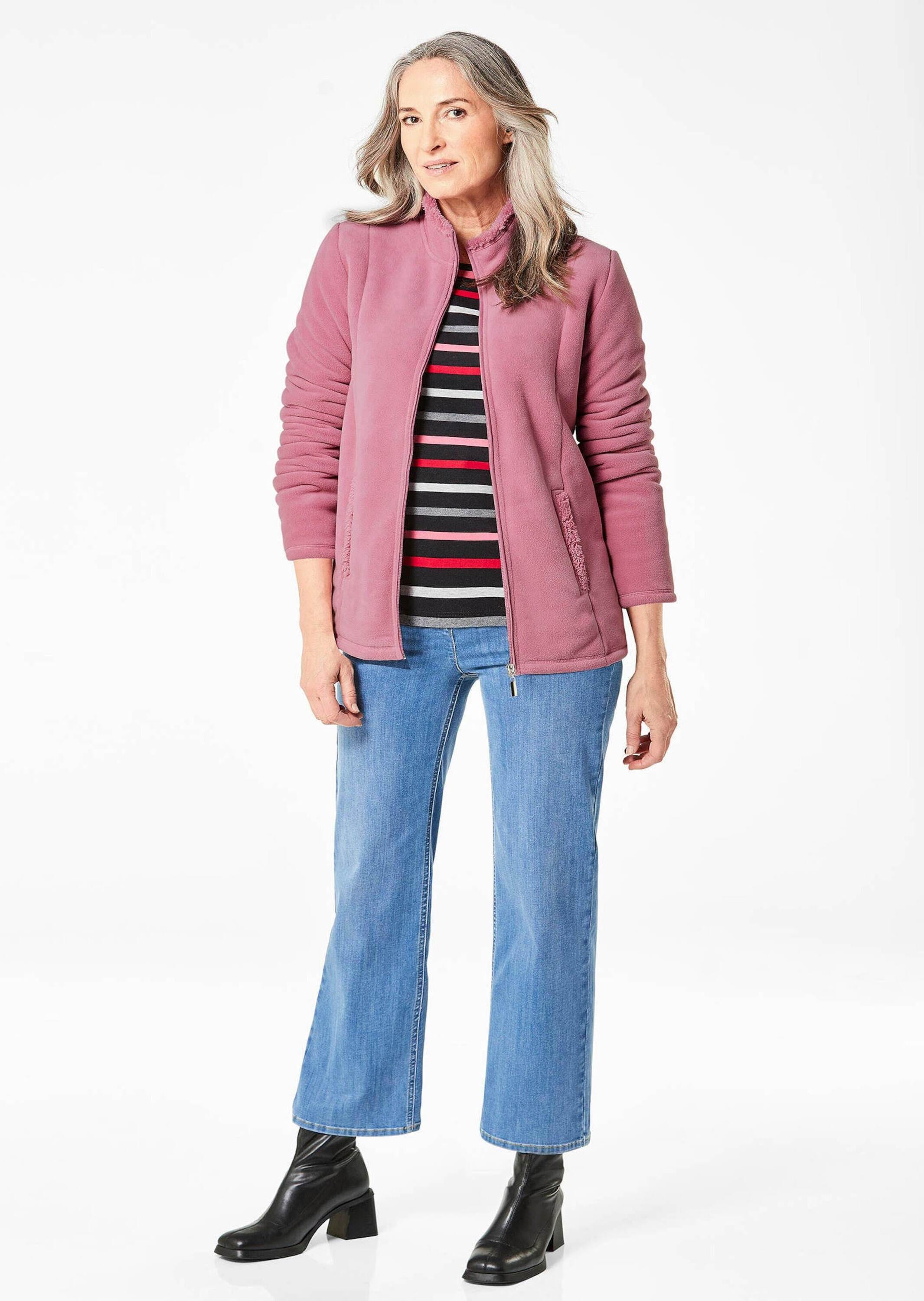 GOLDNER Fleecejacke »Kurzgröße Kuschelweiche Fleece-Jacke« Innen mit weichen Teddyplüsch