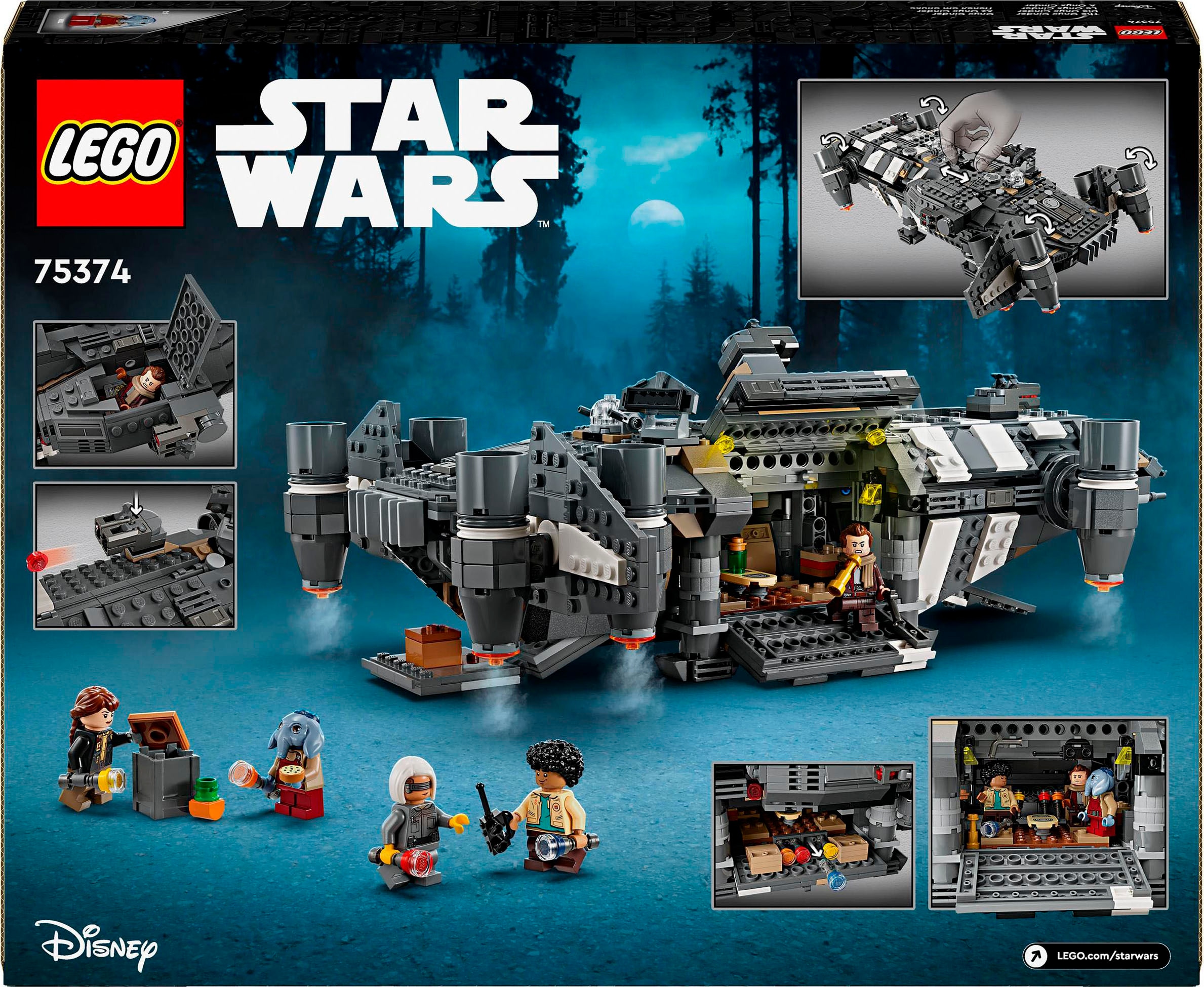 LEGO® Konstruktionsspielsteine »Die Onyx Cinder (75374), LEGO Star Wars ™«, (1325 St.), Made in Europe