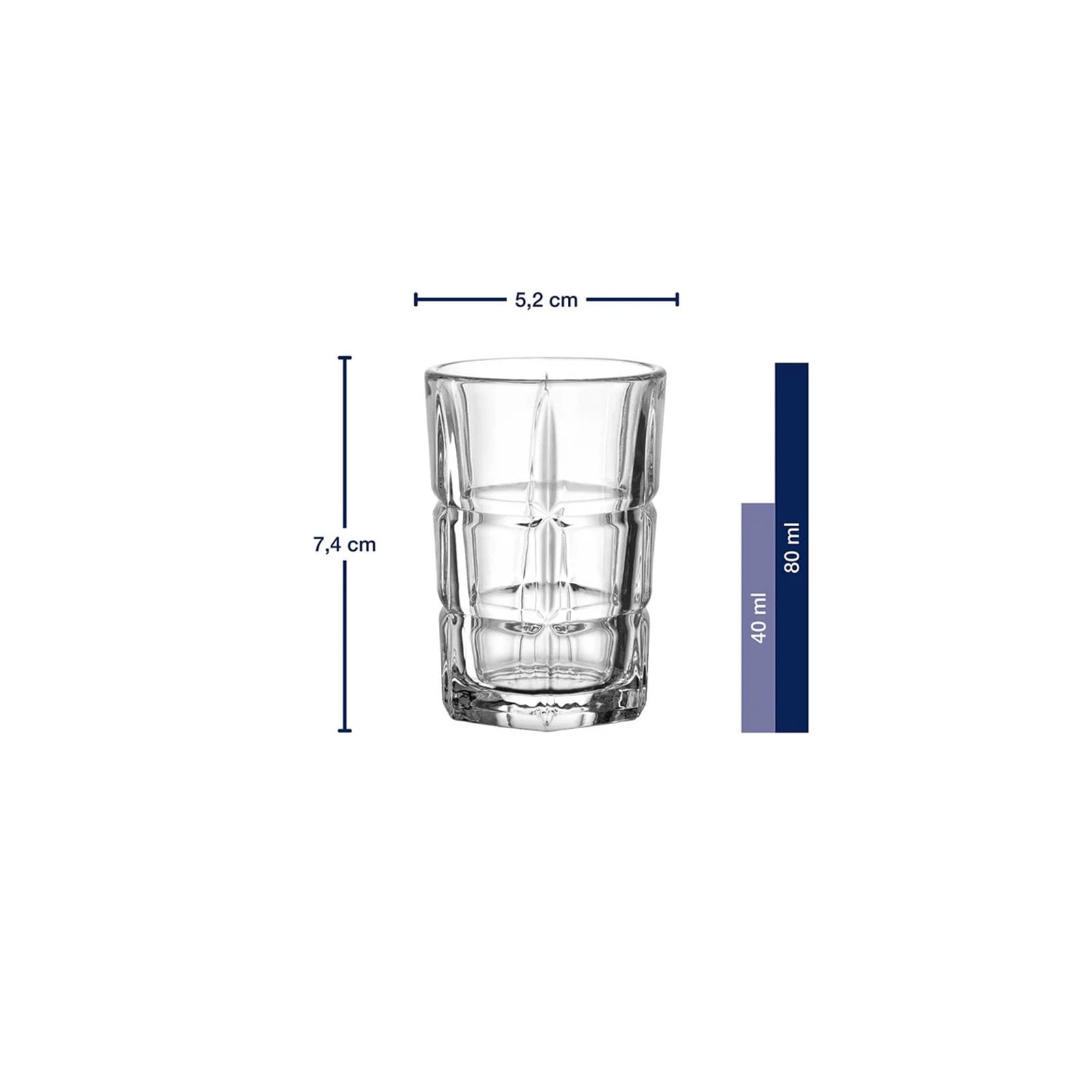 LEONARDO Schnapsglas »Stamper Soiritii Nova 80 ml 4er Set transparent« Spülmaschinengeeignet