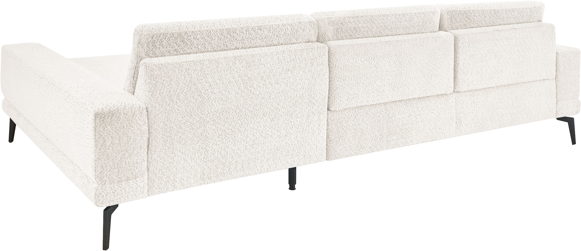 set one by Musterring Ecksofa »SO 3600 optimaler Sitzkomfort in Federkern o. Kaltschaum, 2 Sitzhöhen«, Sitzhöhe 42 cm, Federkern, B 293 x T 180 cm, Kama natur