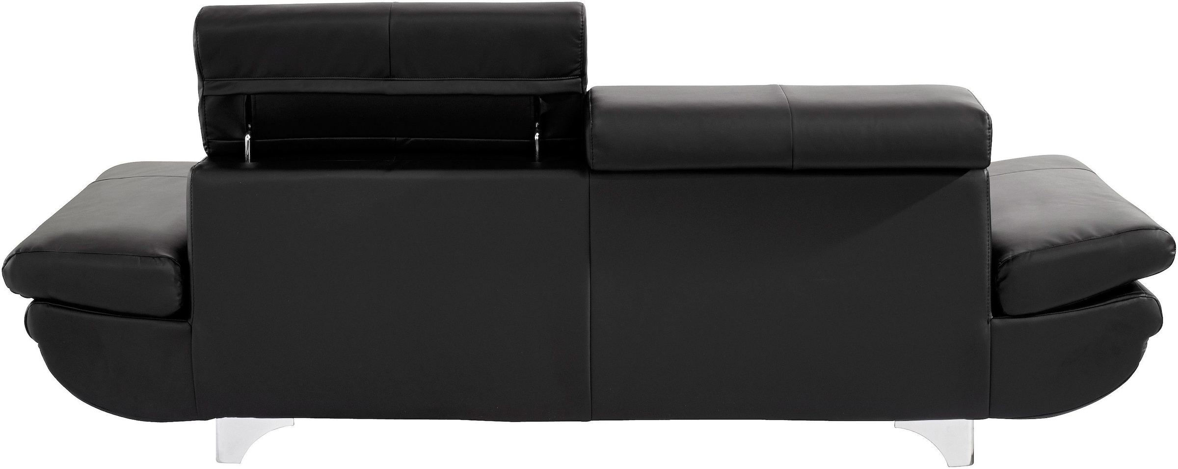 COTTA Polstergarnitur »Enterprise«, (Set), Set bestehend aus: 3-Sitzer mit Arm- & Kopfteilverstellung & Hocker
