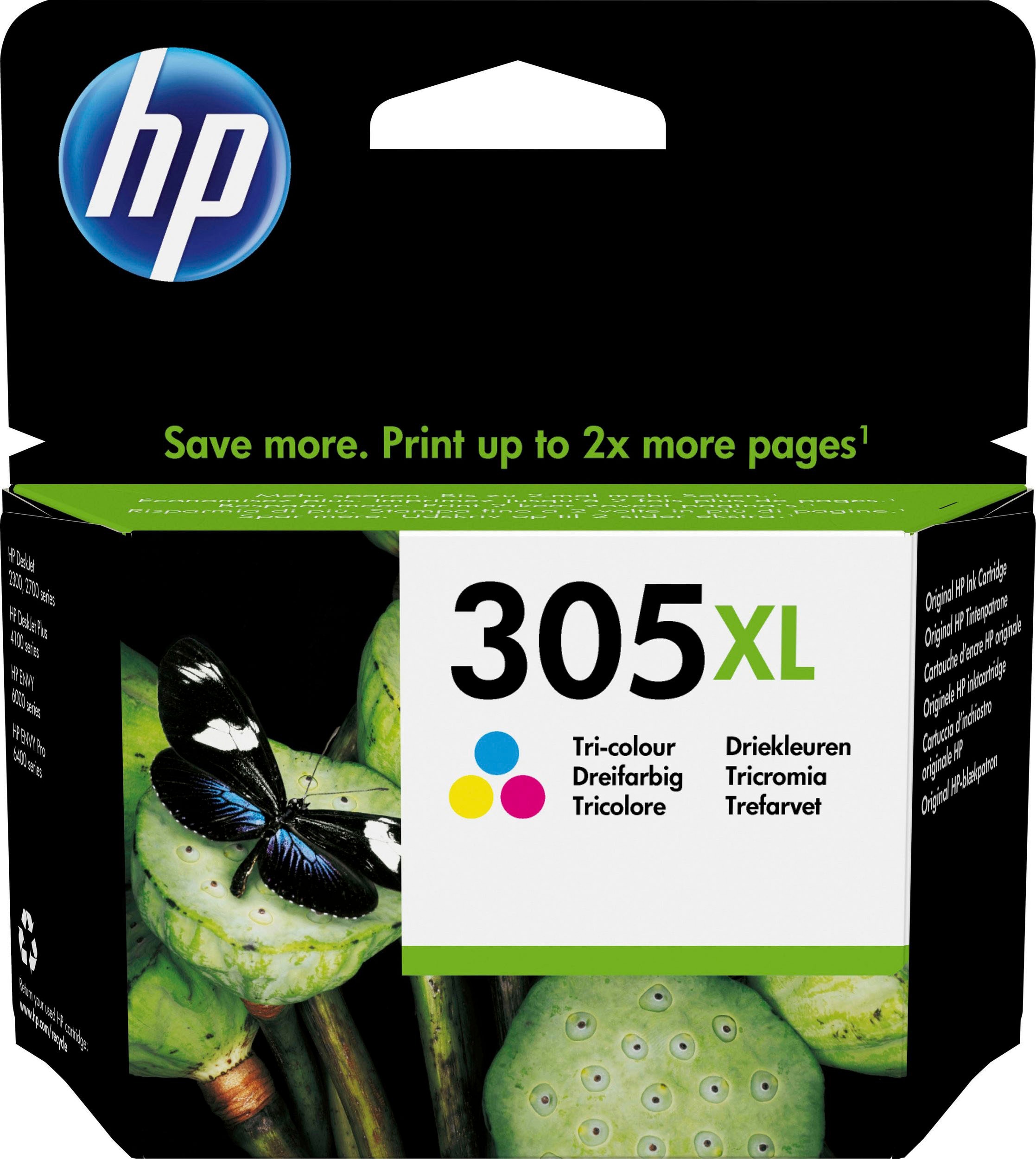 HP Tintenpatrone »305XL«, (Packung), original Druckerpatrone 305 cyan/ magenta/yellow XL jetzt kaufen bei OTTO