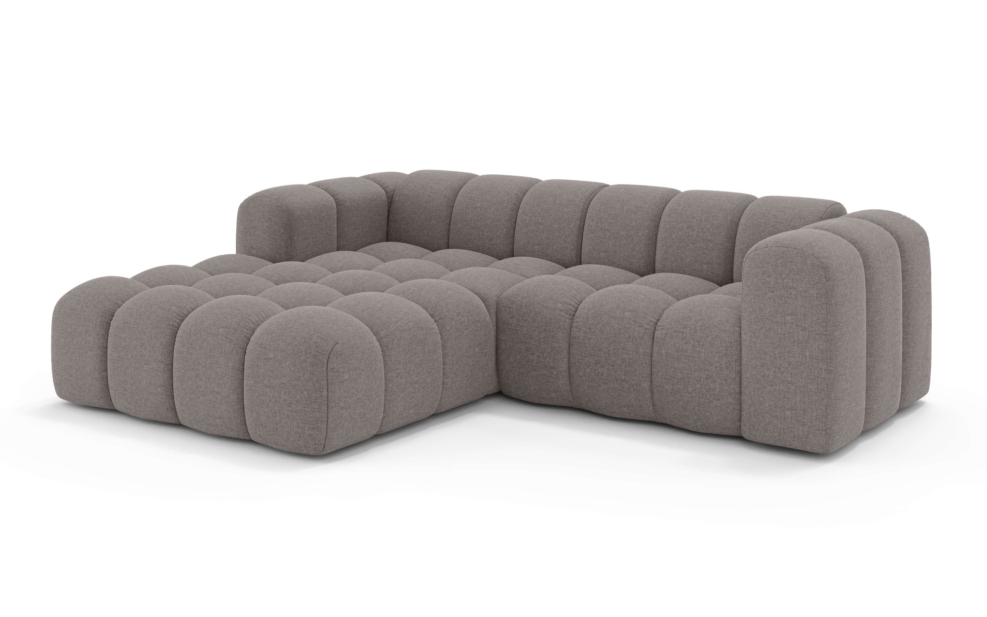OTTO home Ecksofa »KALLIE Design-Sofa mit Wellenunterfederung, Bubble-Optik, 248/186/72cm« moderne Steppung, hoher Sitzkomfort und modernes Design