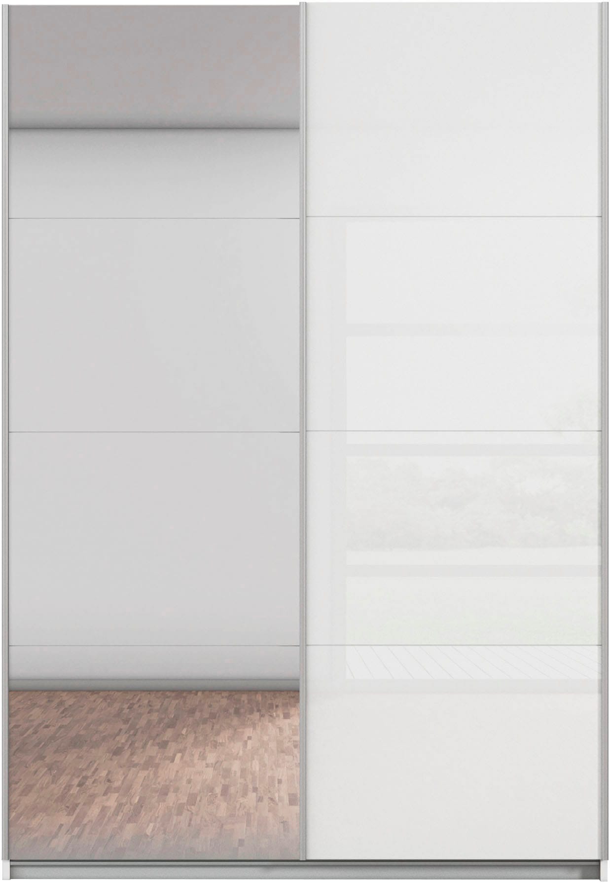 rauch Schwebetürenschrank »Kleiderschrank Schrank Kinderzimmer Topseller OTTOs CHOICE SUBITO« Schlafzimmerschrank Glas- und Spiegel Breiten 136 & 181 - Höhe 197 cm