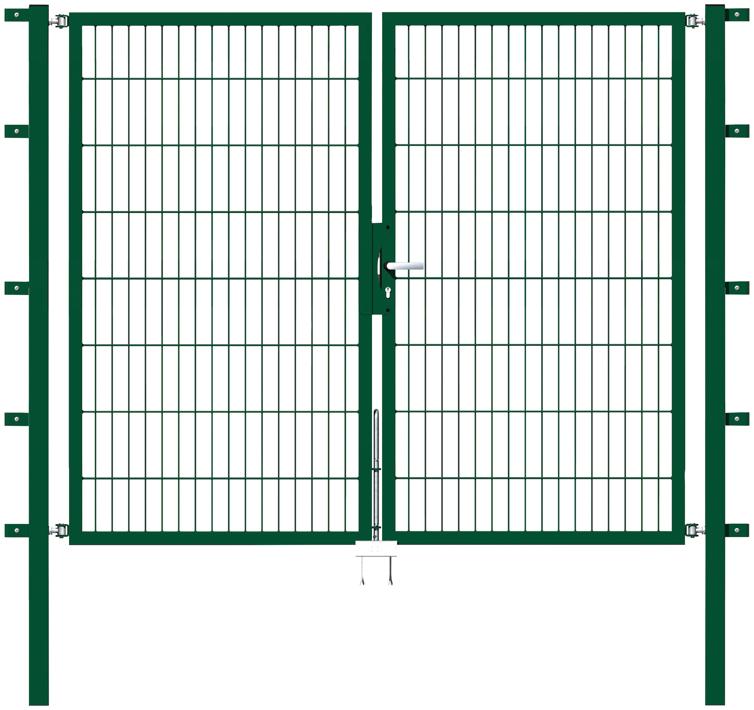 Alberts Zaundoppeltür, 200 cm Breite, in versch. Höhen