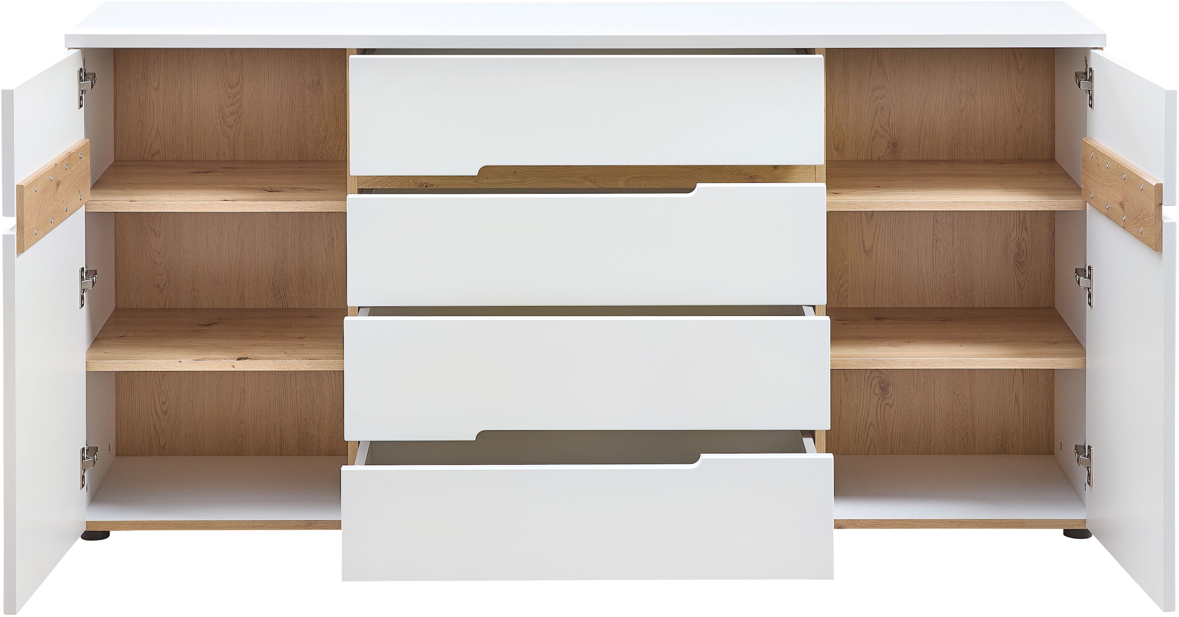 Innostyle Sideboard »Memphis Sideboard, 165x82x44cm (B/H/T)«, (1 St.), 2 türig, 4 Schubkasten, Soft-Close