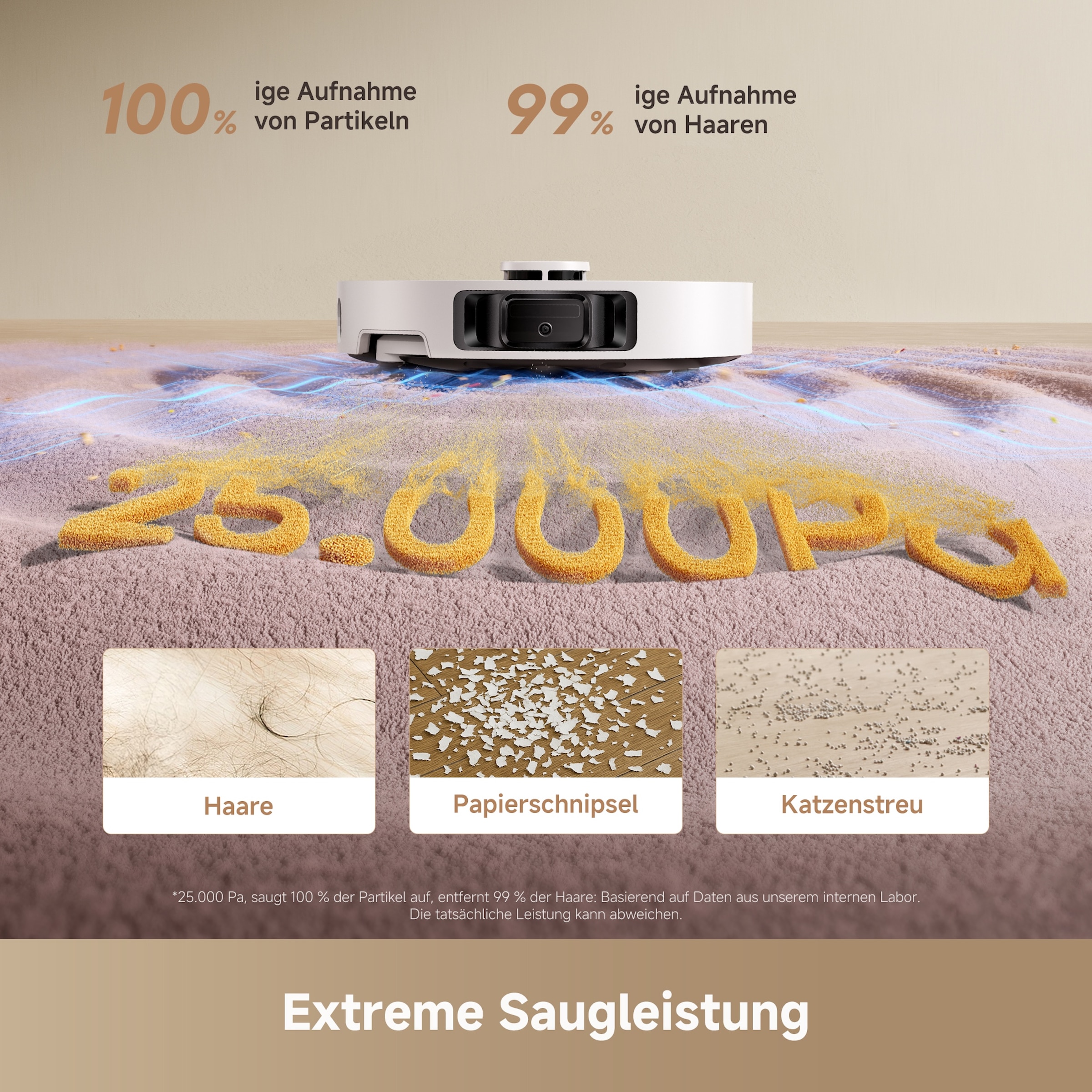 Dreame Nass-Trocken-Saugroboter »L10s Ultra Gen 3 Set mit Wischfunktion« 25.000 Pa, 100-Tage-Staubaufnahme, App-Steuerung