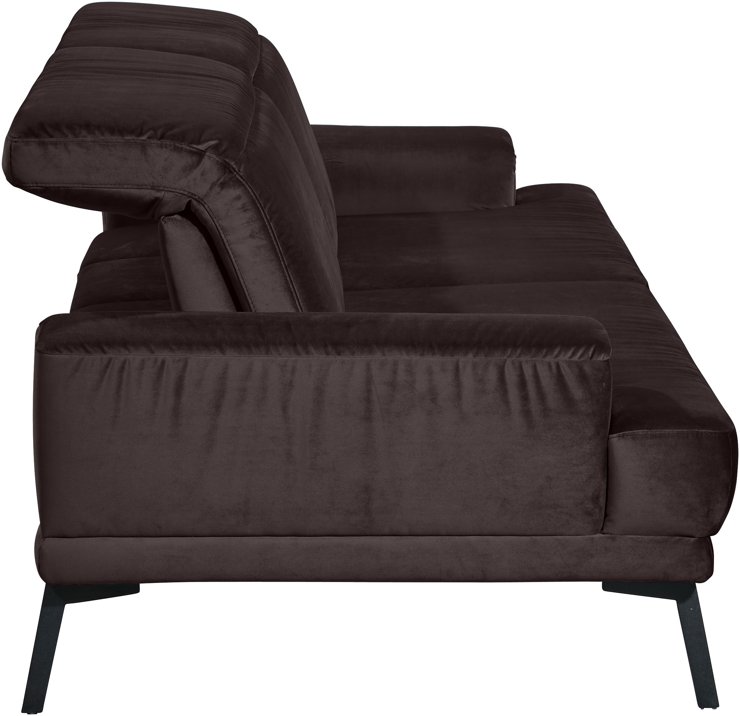 Musterring 3-Sitzer »MR 4580«, inkl. Kopf- und Sitztiefenverstellung, Fuß schwarz, B228 x T103 cm