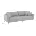 Home affaire Big-Sofa »Blackburn Luxus«, mit besonders hochwertiger Polsterung für bis zu 140 kg pro Sitzfläche