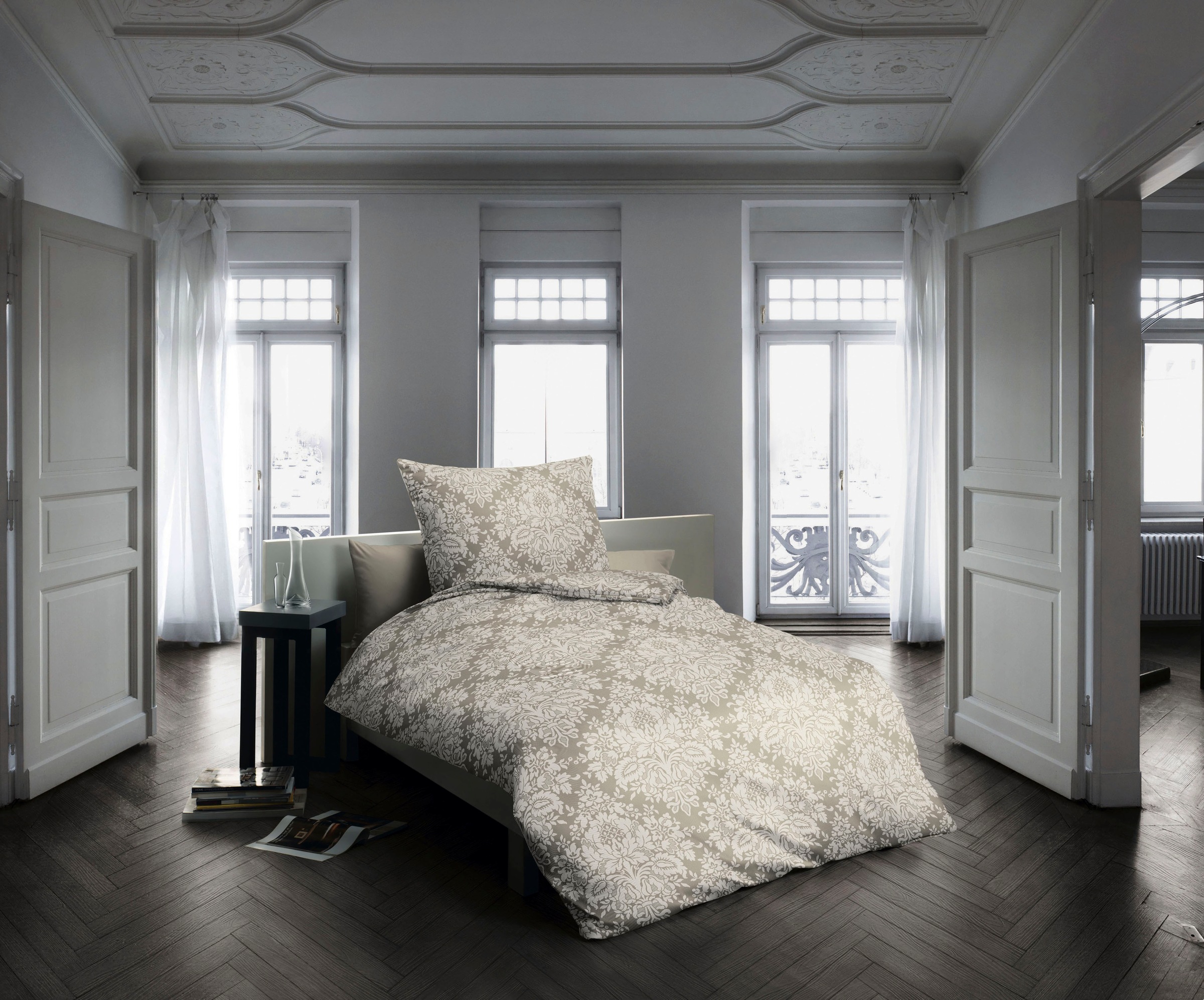 fleuresse Bettwäsche »Lech 3739«, Jacquard Flanell, Baumwolle, in Gr. 135x200, 155x220, 200x200cm