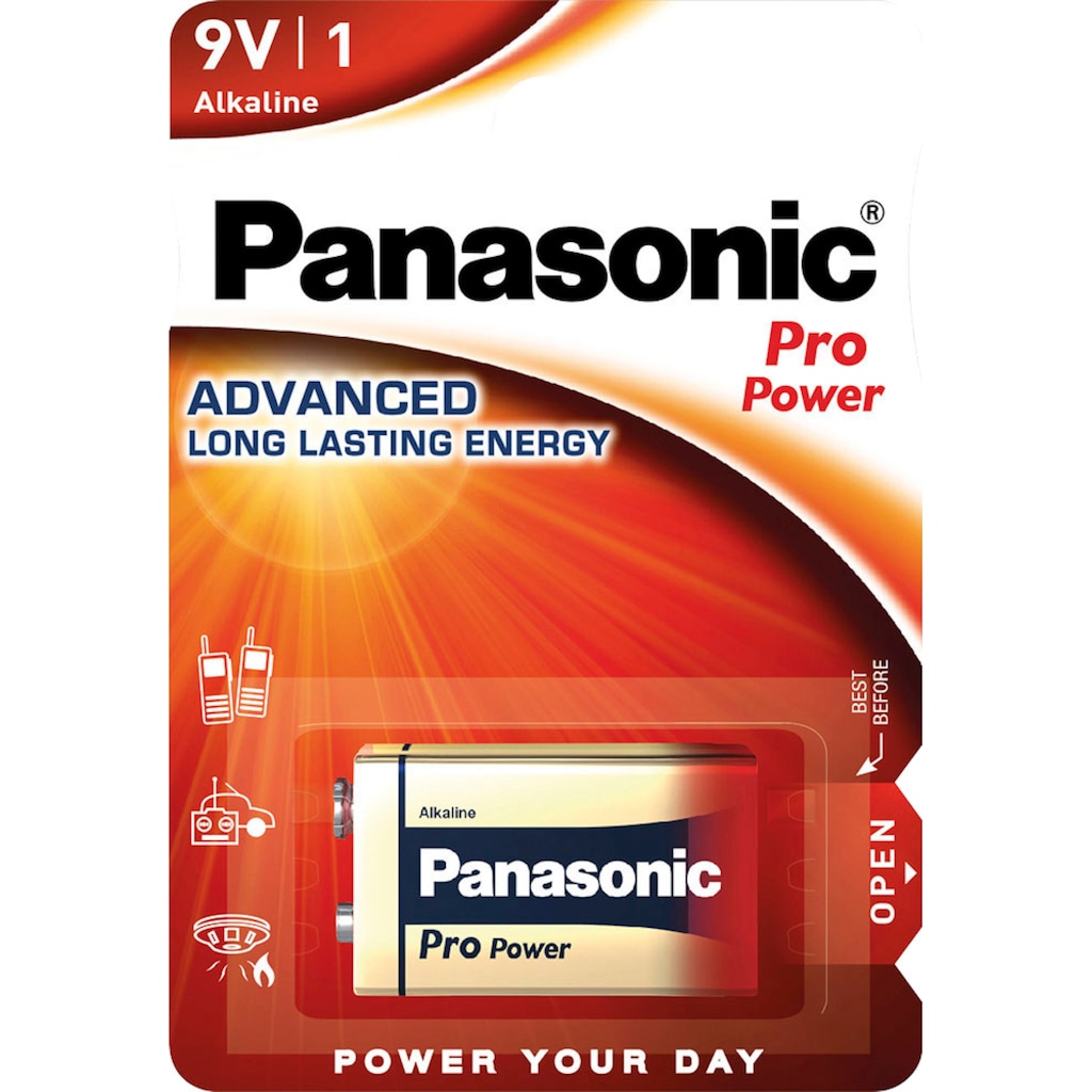 Panasonic Batterie »1 Stck Pro Power - 9V«, 9 V, (1 St.)