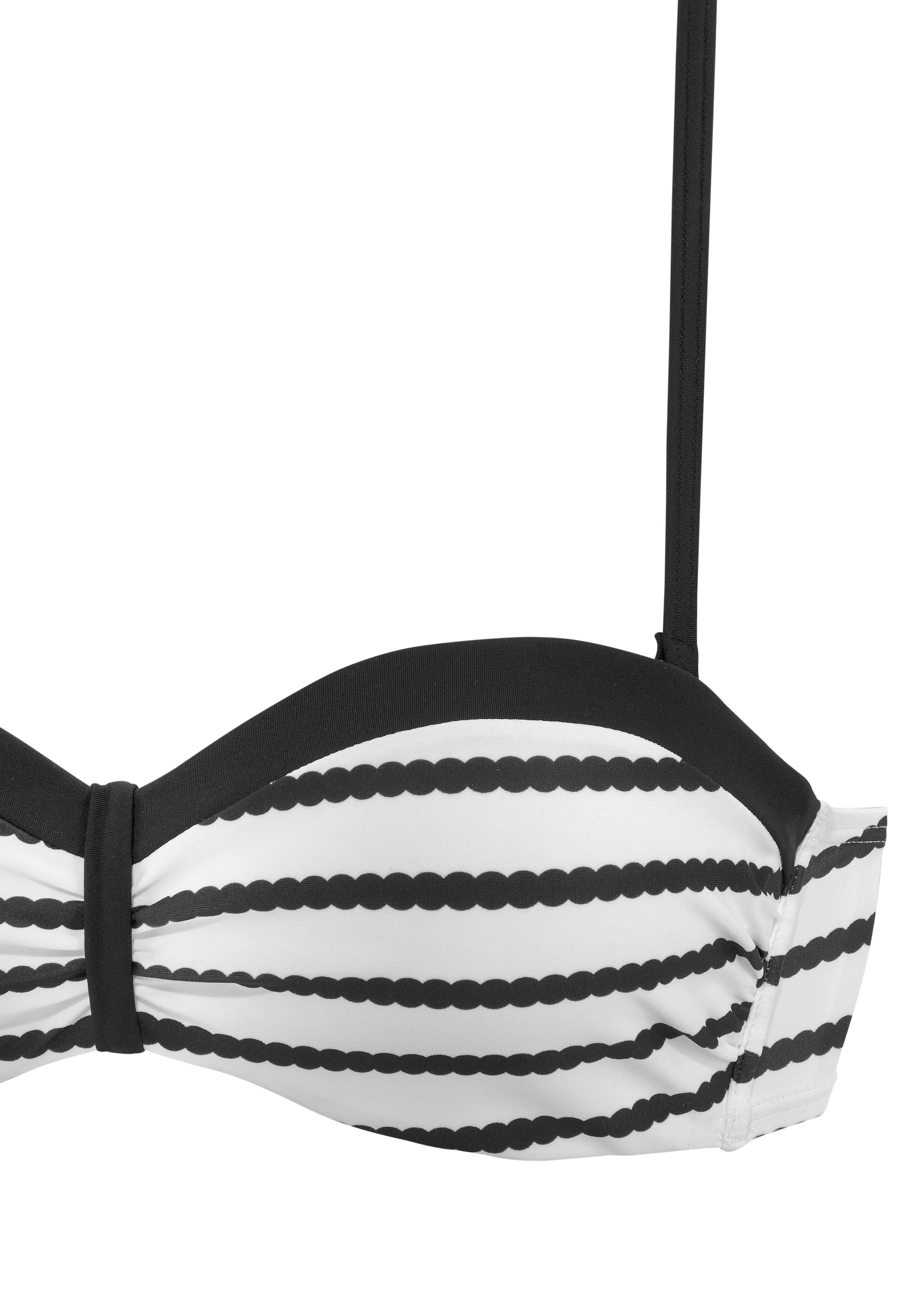 LASCANA Bügel-Bandeau-Bikini, mit Trägervarianten