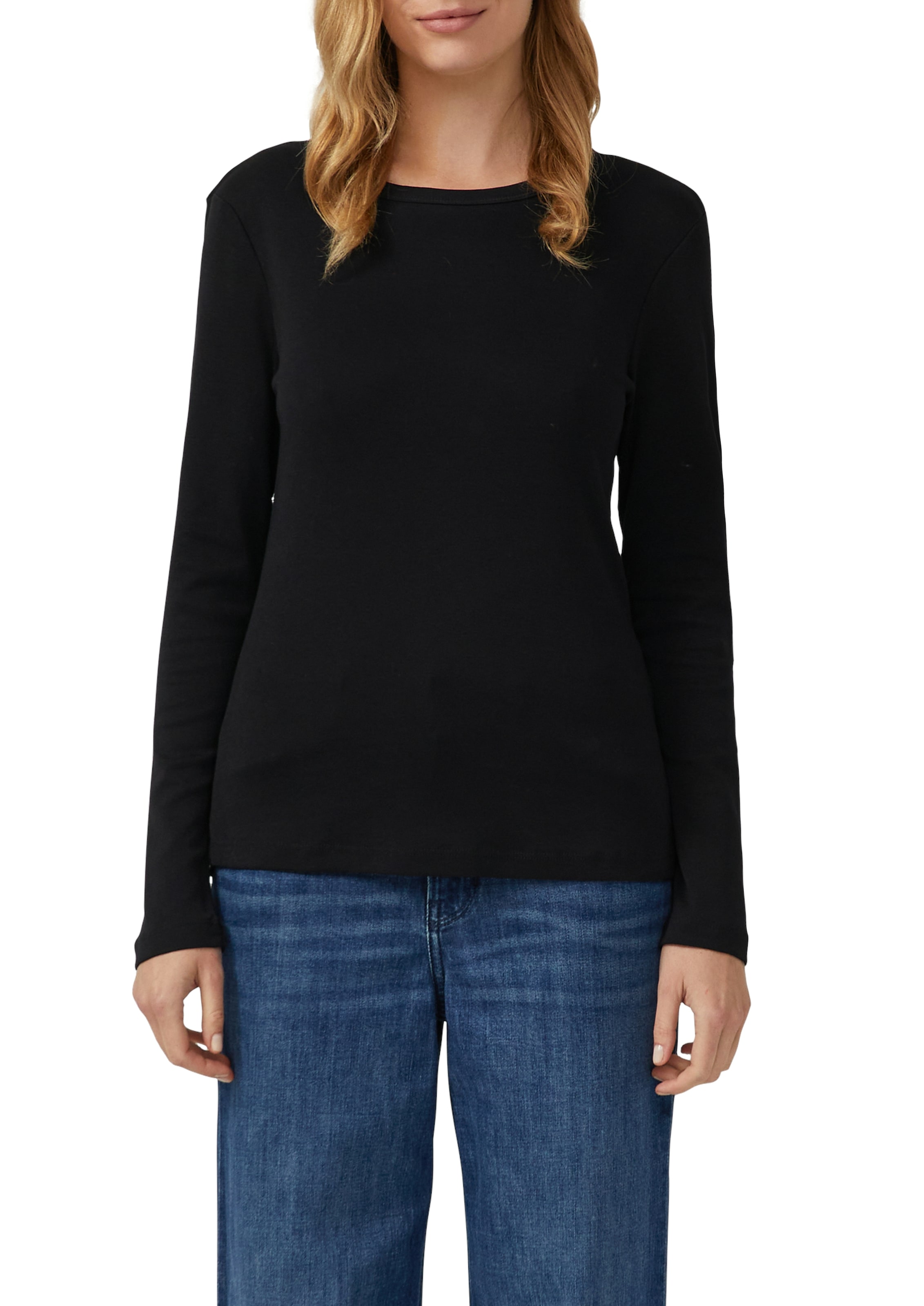 s.Oliver Langarmshirt 2 Stk. mit Rundhalsausschnitt, 2er Pack