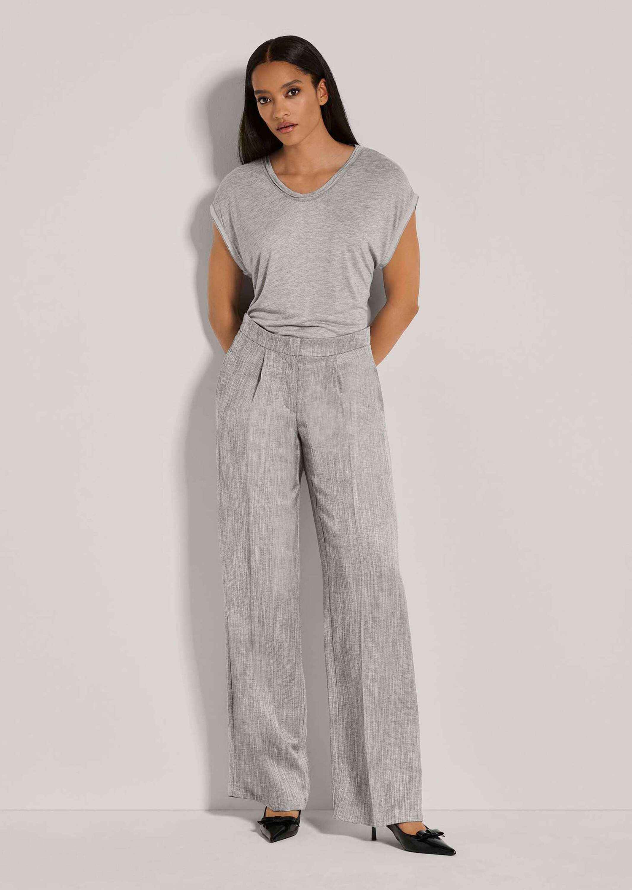 MADELEINE Bügelfaltenhose »Hose Weite Hose mit Bügelfalten«