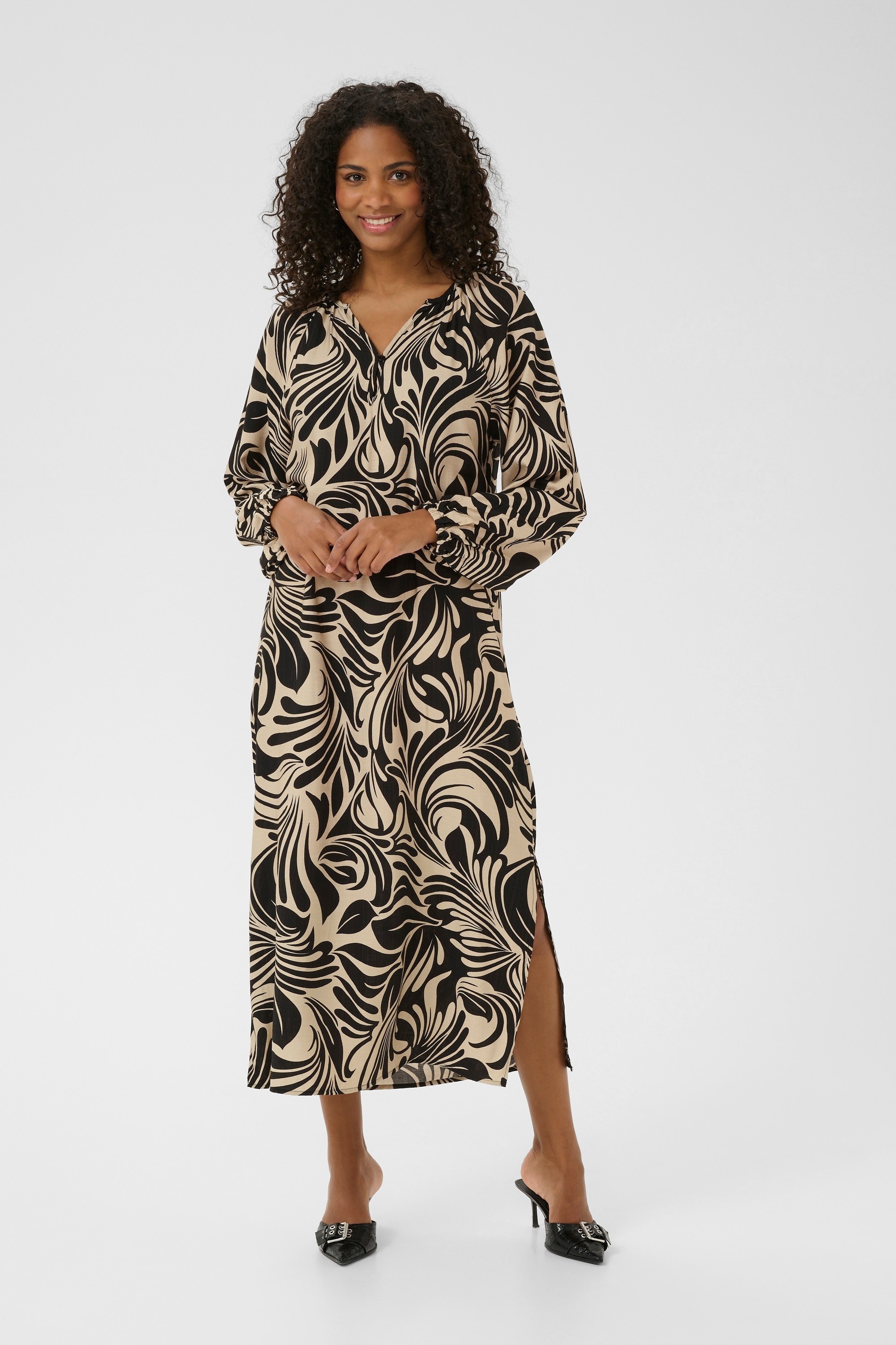 KAFFE Midikleid »Kleid KAcelia«