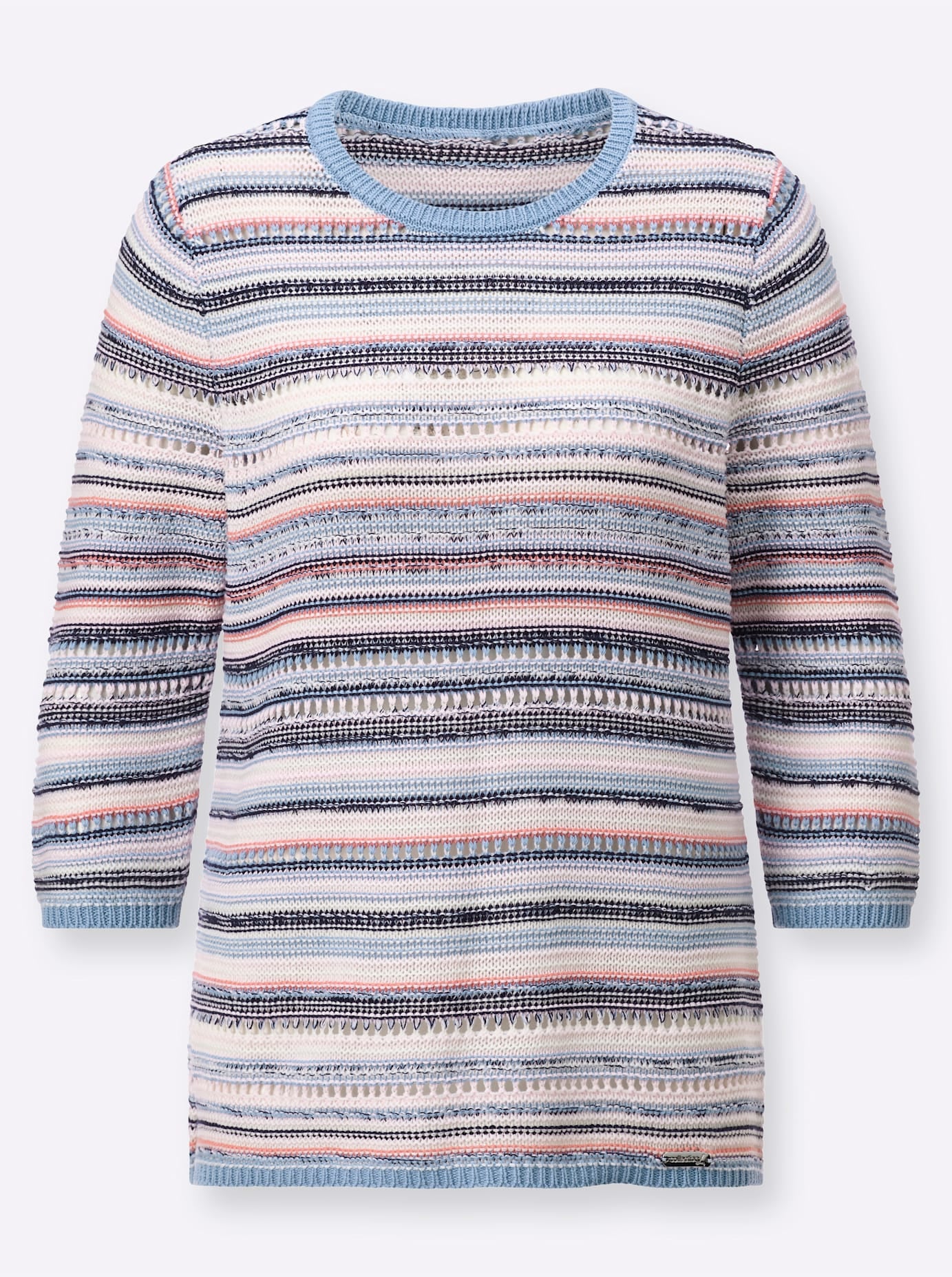 Casual Looks 3/4 Arm-Pullover »Streifenpullover«